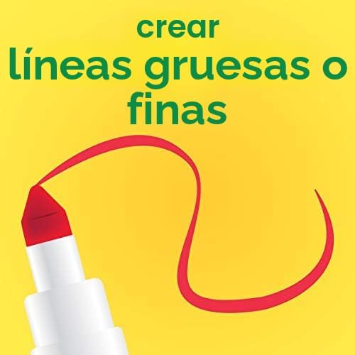PACK PLUMONES CRAYOLA 58-5100 100 UNIDADES LETTERING SUPER TIPS MARCADORES LAVABLES DE PUNTA FINA, MARCADORES DE DIBUJO - 7