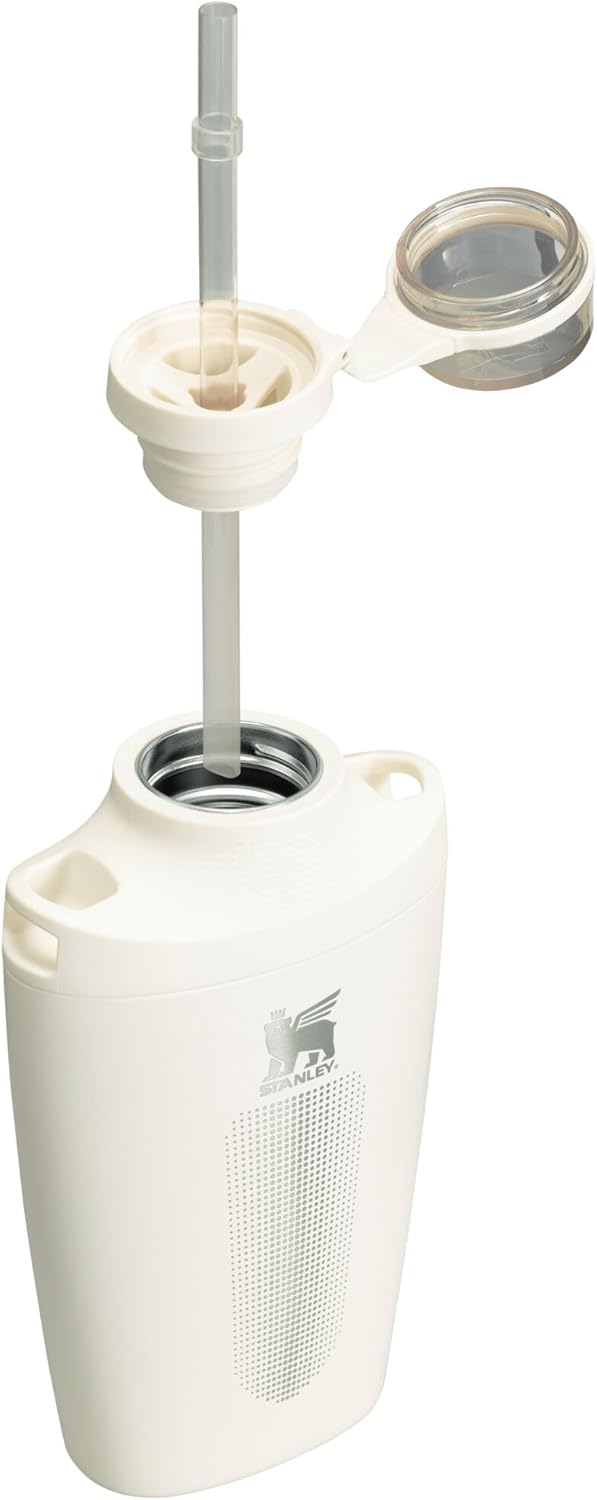 STANLEY CROSS BOTTLE 23 OZ - 680 ML BOTELLA DE VIAJE CON CORREA JACQUARD TAPA DE TRITAN A PRUEBA DE FUGAS CON POPOTE EXTRAIBLE - 4