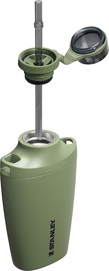 STANLEY CROSS BOTTLE 23 OZ - 680 ML BOTELLA DE VIAJE CON CORREA JACQUARD TAPA DE TRITAN A PRUEBA DE FUGAS CON POPOTE EXTRAIBLE - 2