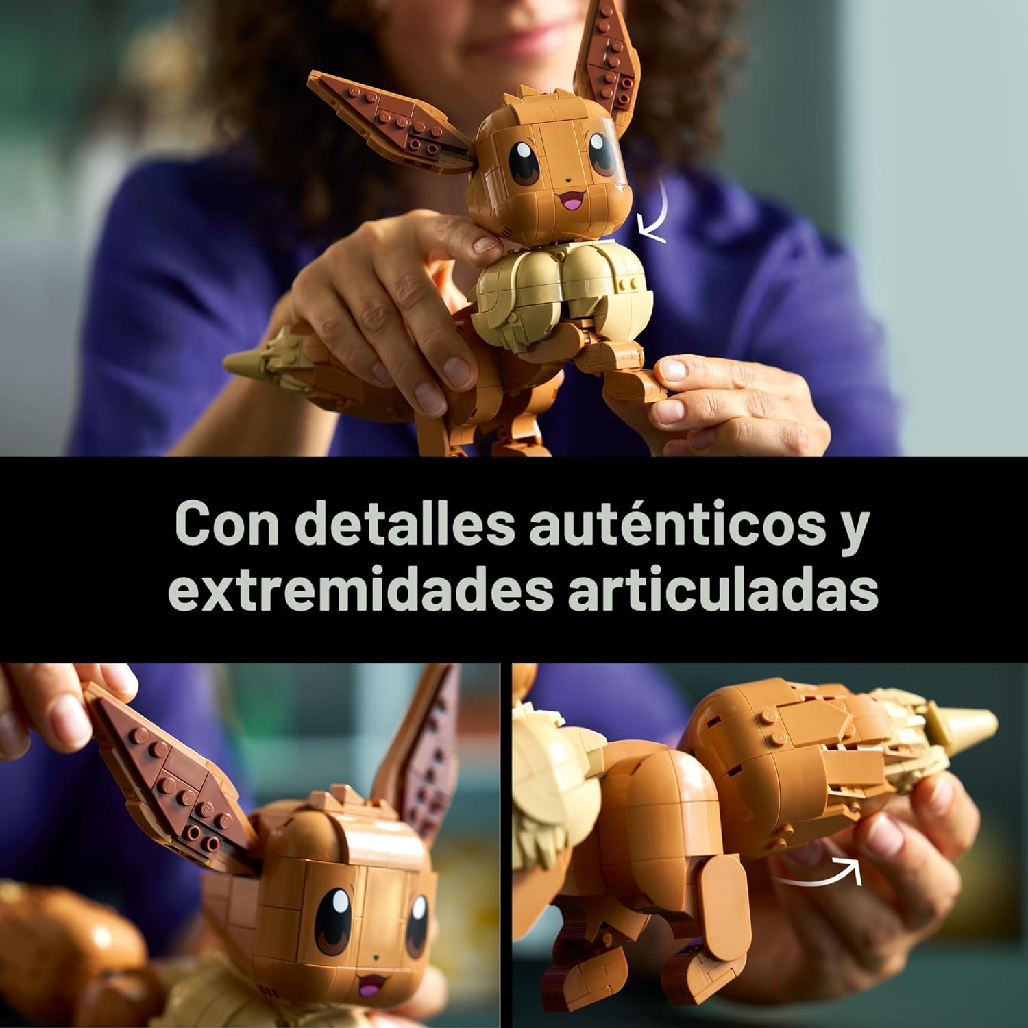 LEGO POKÉMON EEVEE 72151 - JUEGO DE CONSTRUCCIÓN COLECCIONABLE PARA ADULTOS DE 587 PIEZAS - 4