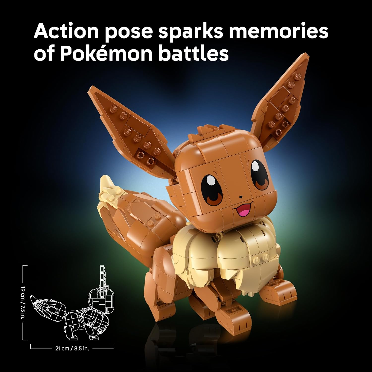 LEGO POKÉMON EEVEE 72151 - JUEGO DE CONSTRUCCIÓN COLECCIONABLE PARA ADULTOS DE 587 PIEZAS - 5