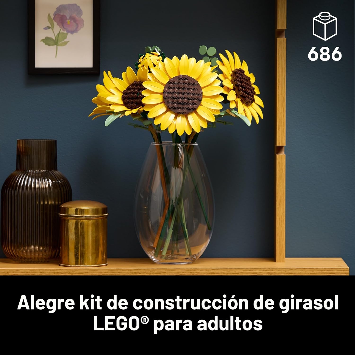 LEGO BOTANICALS 11502 - JUEGO DE CONSTRUCCIÓN DE RAMO DE GIRASOL PARA ADULTOS DE 686 PIEZAS - 2