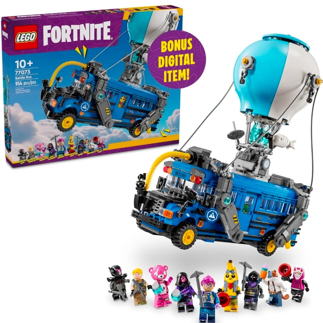 LEGO FORTNITE BATTLE BUS BUILDING 77073 DE 954 PIEZAS BUS DE BATALLA CON 9 FIGURAS - 1