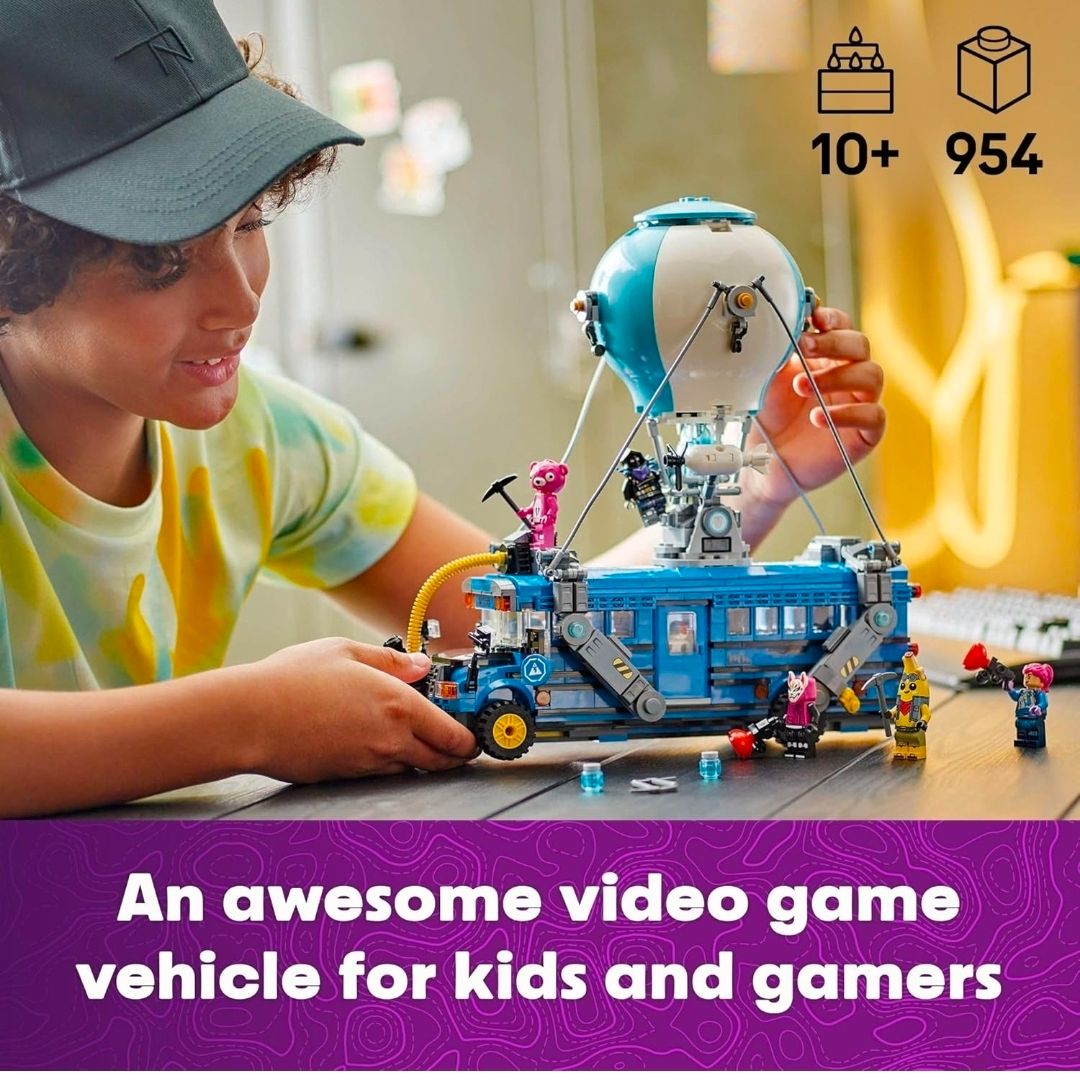 LEGO FORTNITE BATTLE BUS BUILDING 77073 DE 954 PIEZAS BUS DE BATALLA CON 9 FIGURAS - 2