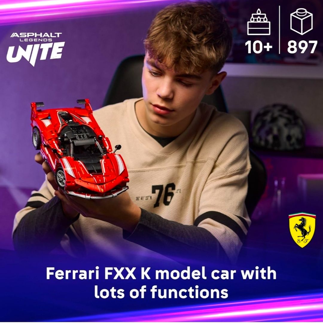 LEGO TECHNIC FERRARI FXX K 42212 CARRO JUGUETE DE CONSTRUCCIÓN COCHE DE CARRERAS DE 897 PIEZAS - 2