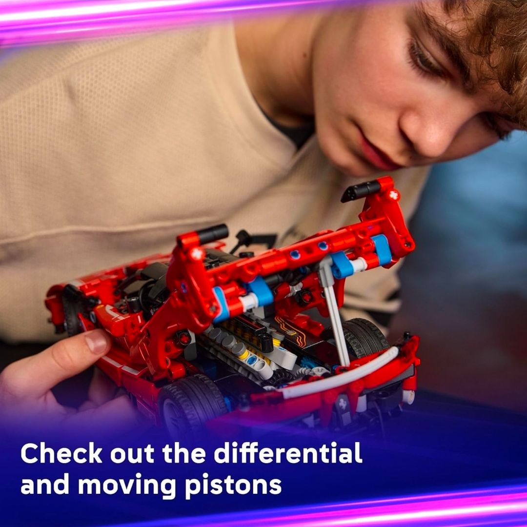 LEGO TECHNIC FERRARI FXX K 42212 CARRO JUGUETE DE CONSTRUCCIÓN COCHE DE CARRERAS DE 897 PIEZAS - 4