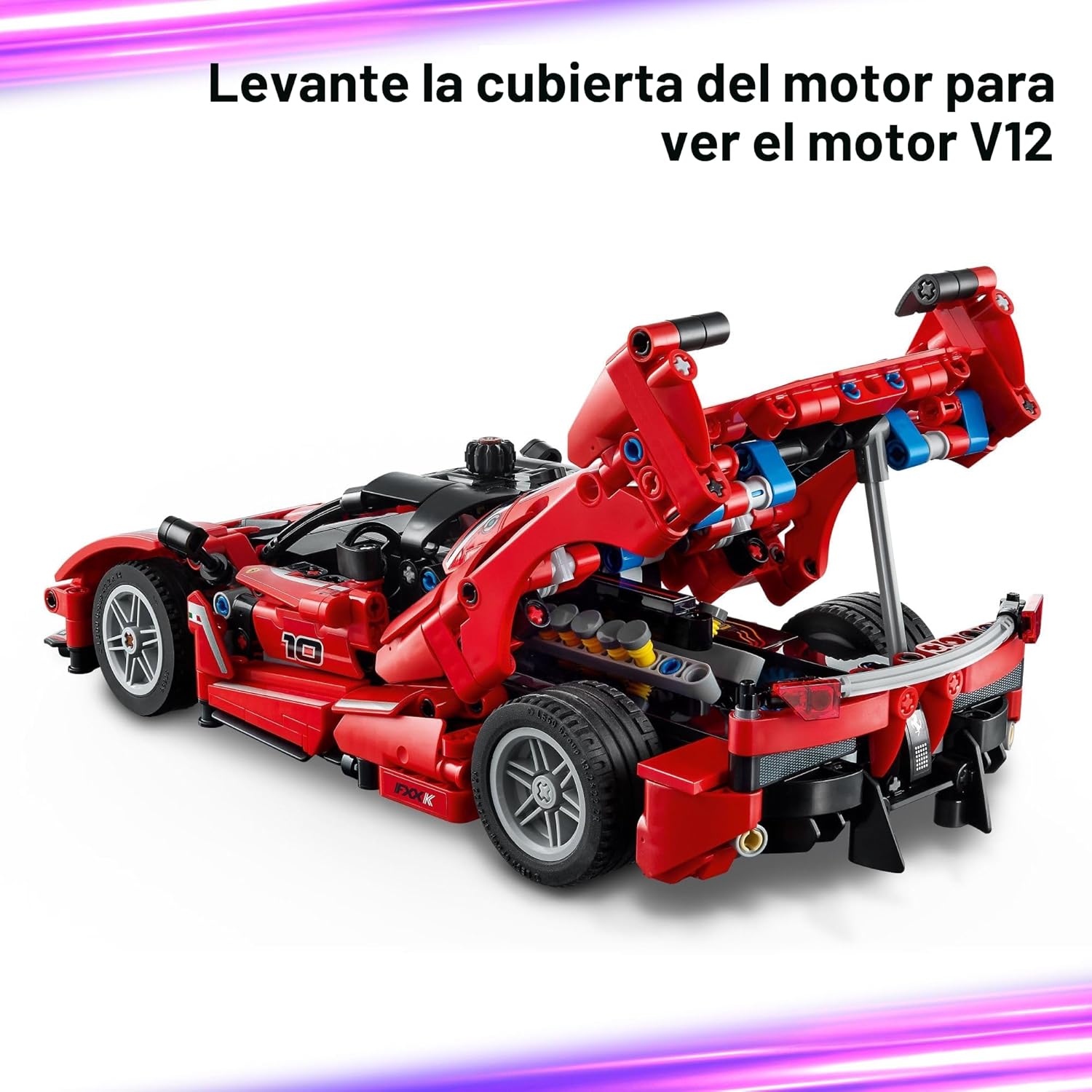 LEGO TECHNIC FERRARI FXX K 42212 CARRO JUGUETE DE CONSTRUCCIÓN COCHE DE CARRERAS DE 897 PIEZAS - 5