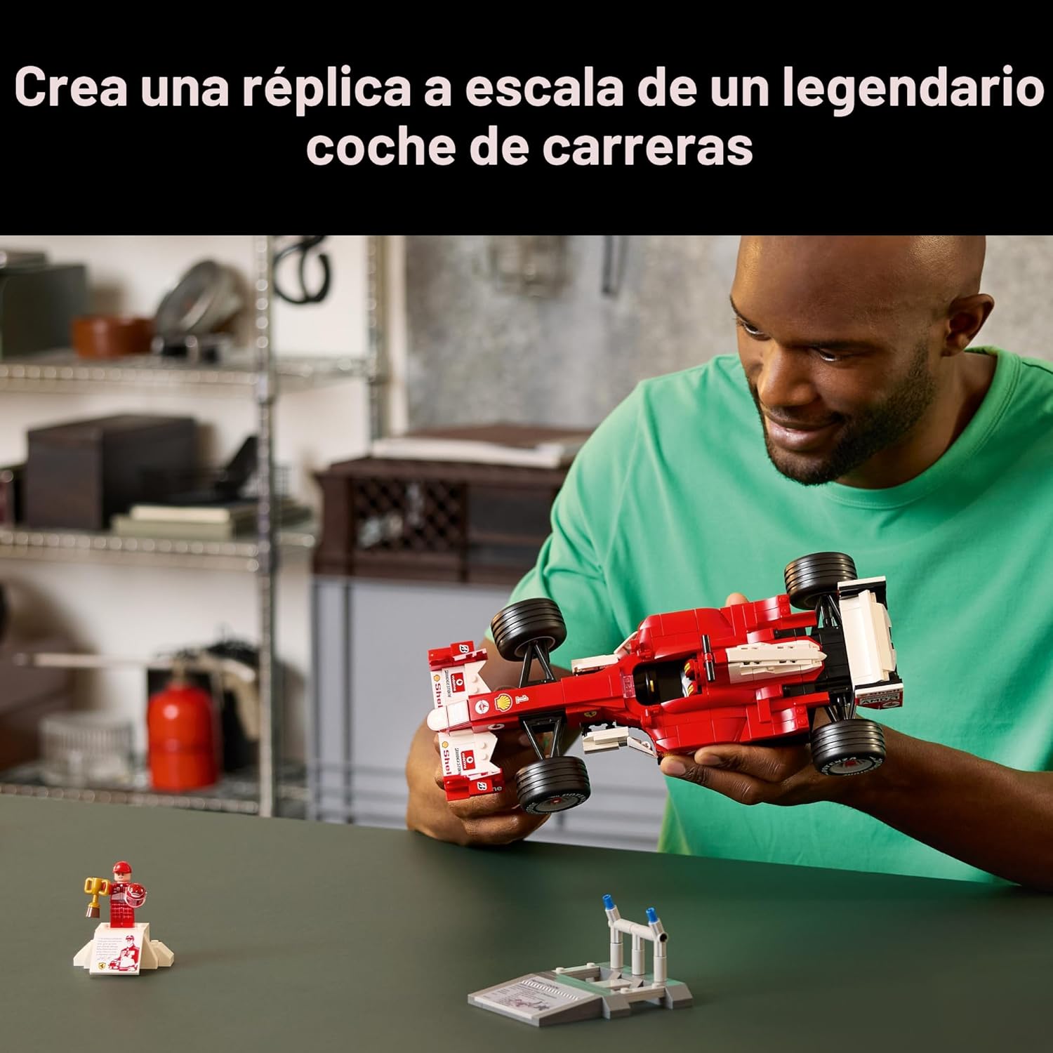 LEGO ICONS FERRARI F2004 Y MICHAEL SCHUMACHER 11375 JUEGO DE CONSTRUCCIÓN PARA ADULTOS, MAYORES DE 18 AÑOS - FERRARI F1 DE 735 P - 3