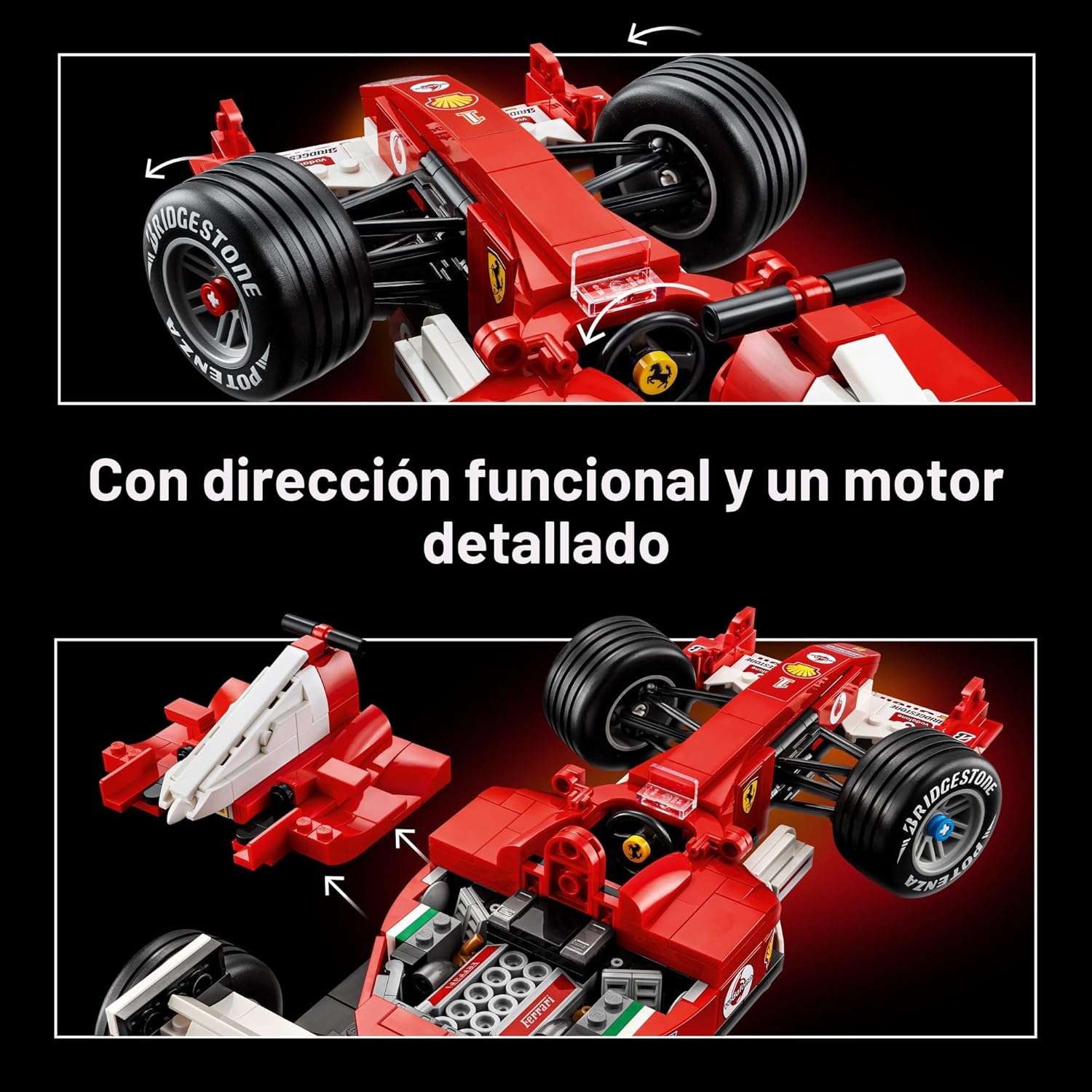 LEGO ICONS FERRARI F2004 Y MICHAEL SCHUMACHER 11375 JUEGO DE CONSTRUCCIÓN PARA ADULTOS, MAYORES DE 18 AÑOS - FERRARI F1 DE 735 P - 4