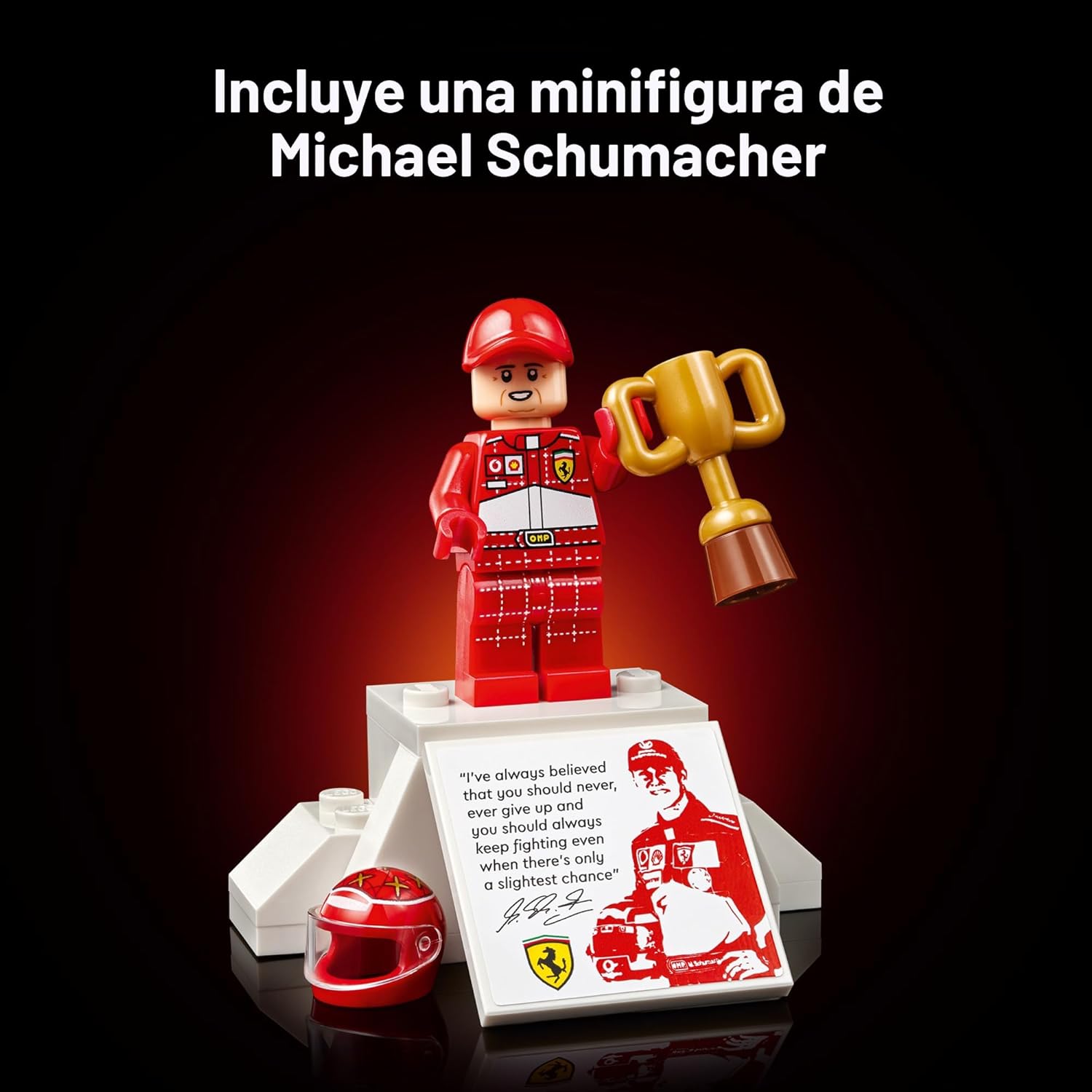 LEGO ICONS FERRARI F2004 Y MICHAEL SCHUMACHER 11375 JUEGO DE CONSTRUCCIÓN PARA ADULTOS, MAYORES DE 18 AÑOS - FERRARI F1 DE 735 P - 5