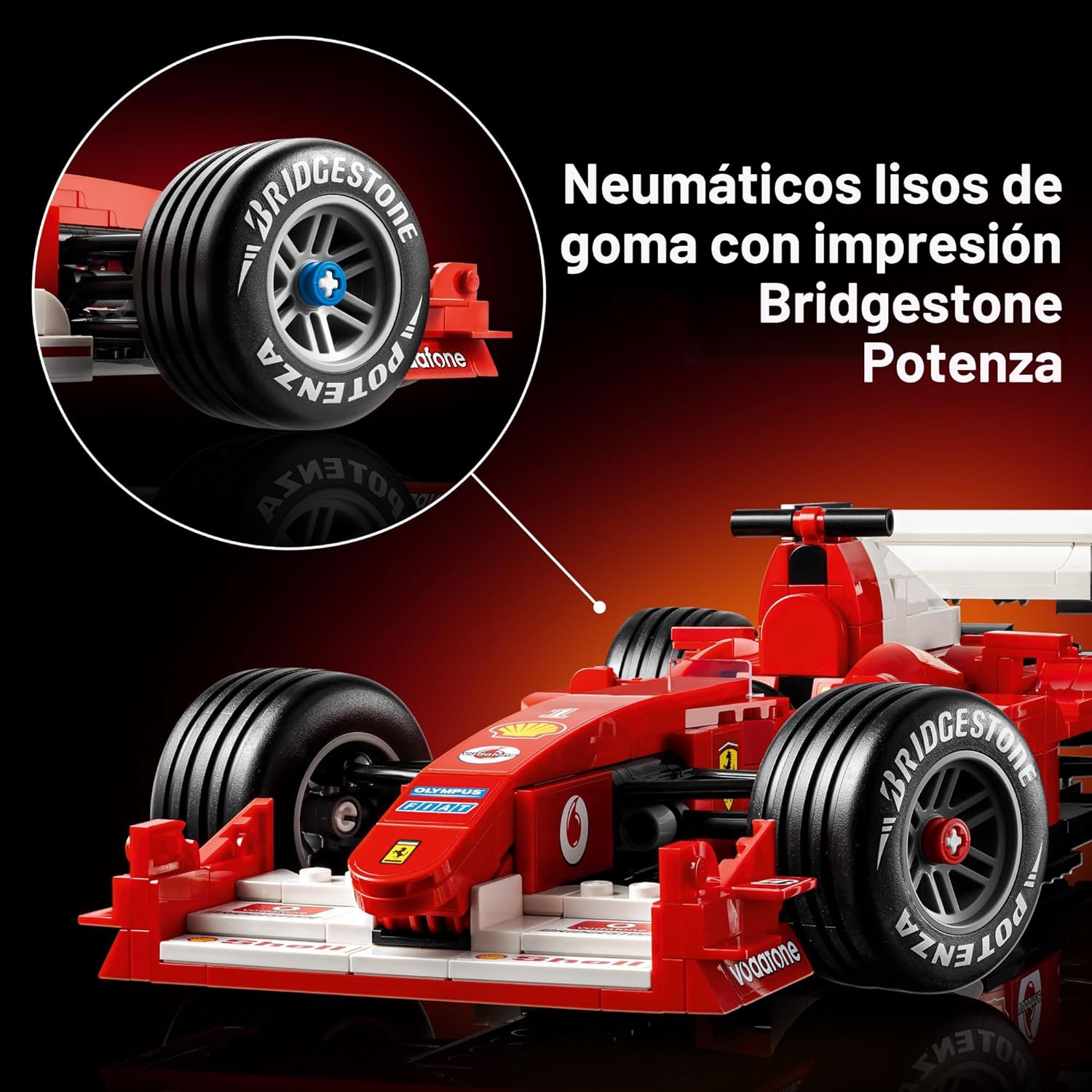 LEGO ICONS FERRARI F2004 Y MICHAEL SCHUMACHER 11375 JUEGO DE CONSTRUCCIÓN PARA ADULTOS, MAYORES DE 18 AÑOS - FERRARI F1 DE 735 P - 6