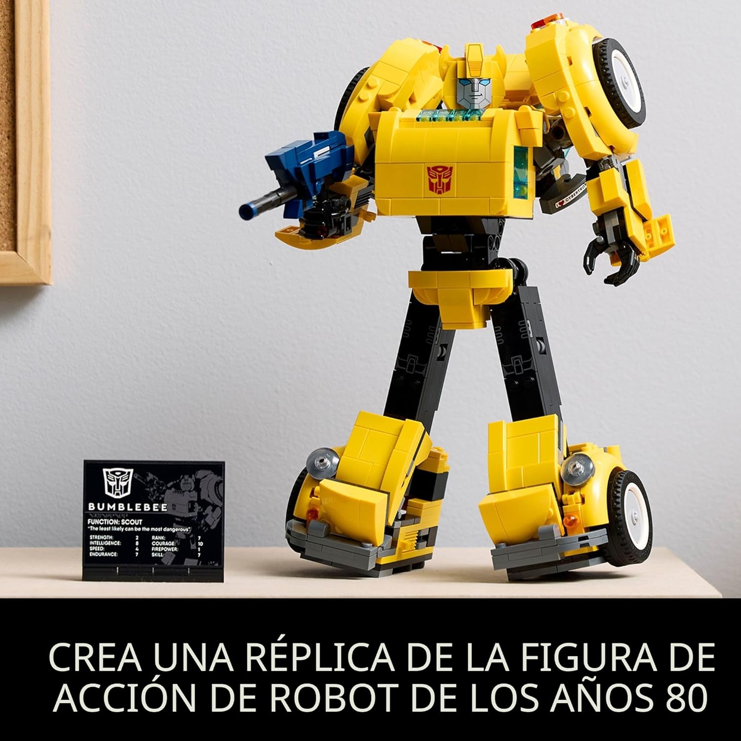 LEGO ICONS TRANSFORMERS BUMBLEBEE 10338 FIGURA DE ACCIÓN JUGUETE COLECCIONABLE DE ROBOT PARA ADULTOS DE 950 PIEZAS - 4