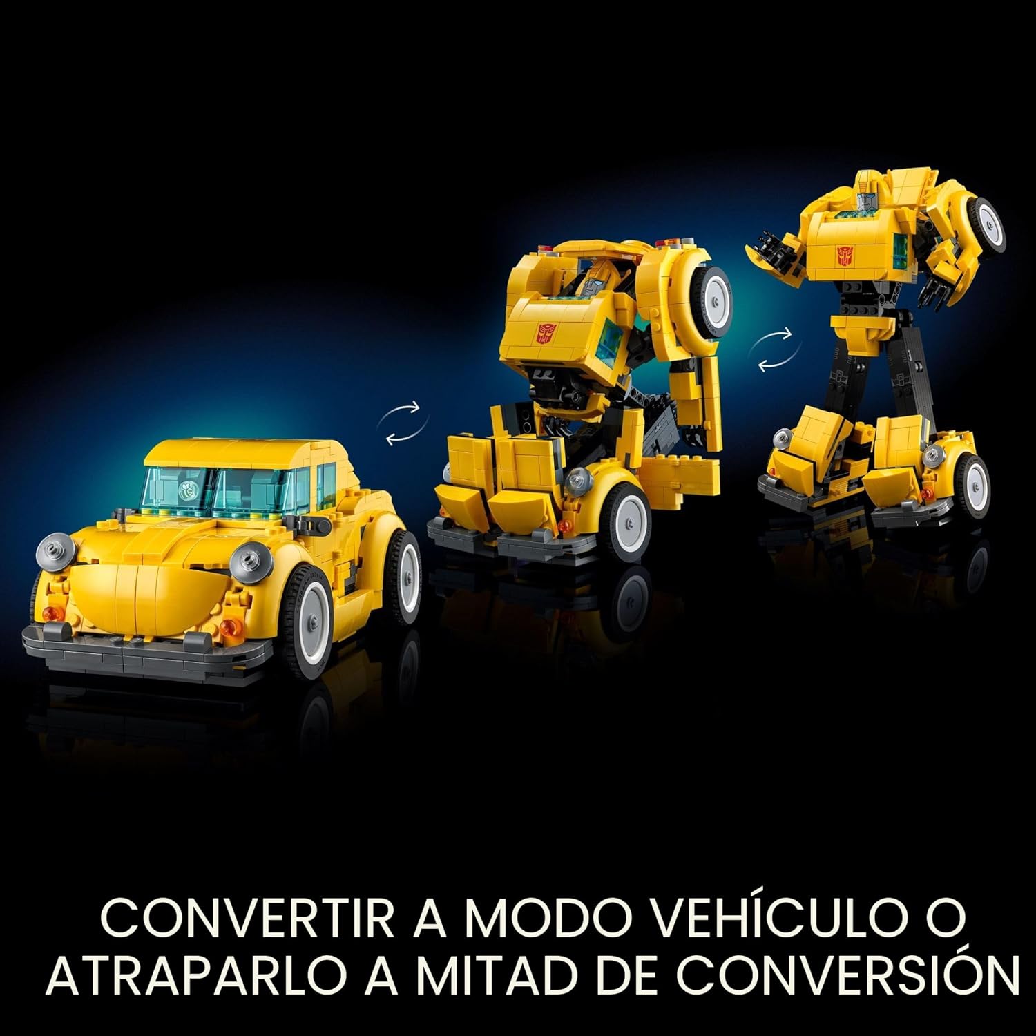 LEGO ICONS TRANSFORMERS BUMBLEBEE 10338 FIGURA DE ACCIÓN JUGUETE COLECCIONABLE DE ROBOT PARA ADULTOS DE 950 PIEZAS - 7