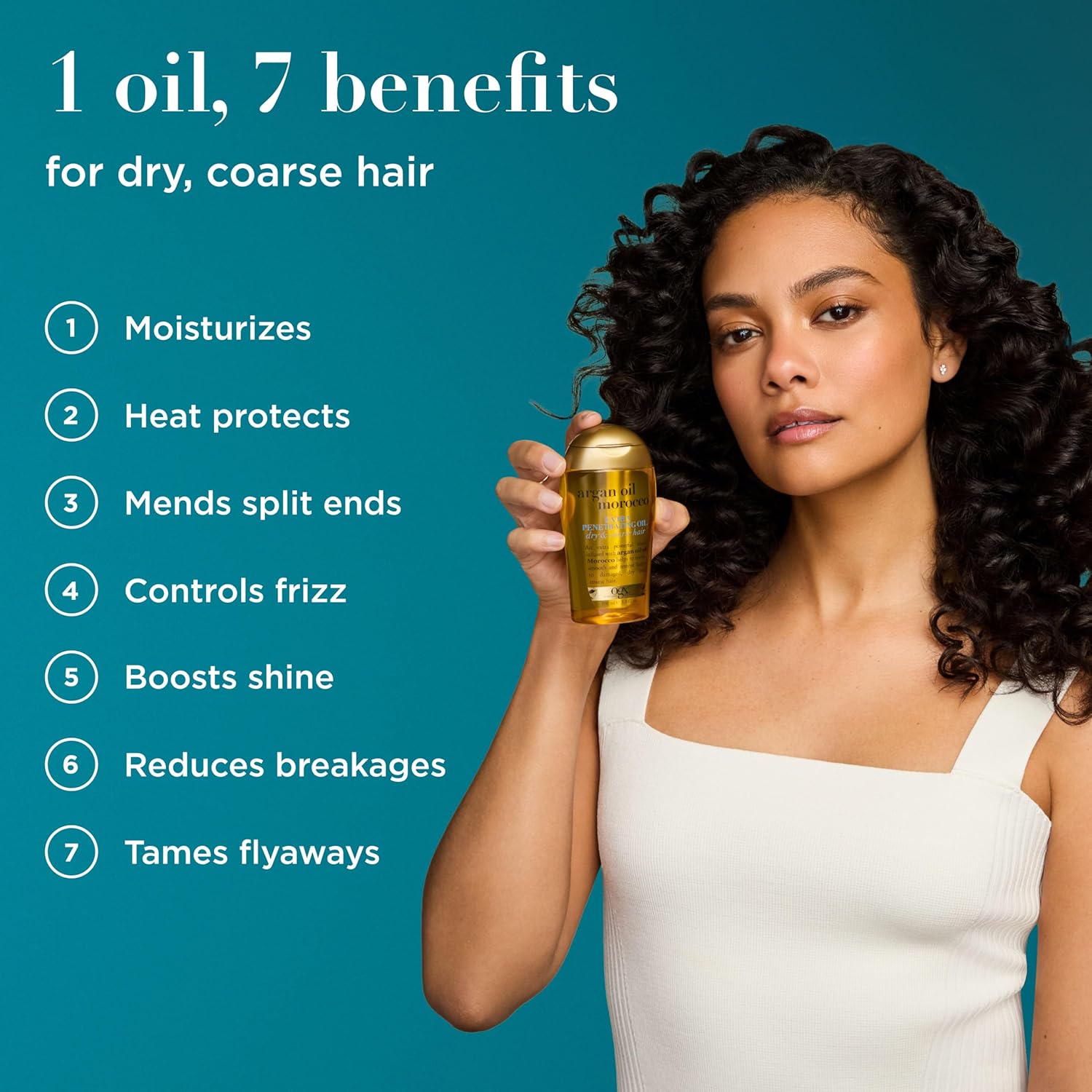 OGX RENEWING + ACEITE DE ARGÁN DE MARRUECOS PARA EL CABELLO TRATAMIENTO DE SUERO PENETRANTE FUERTE PARA CABELLO SECO DAÑADO - 4