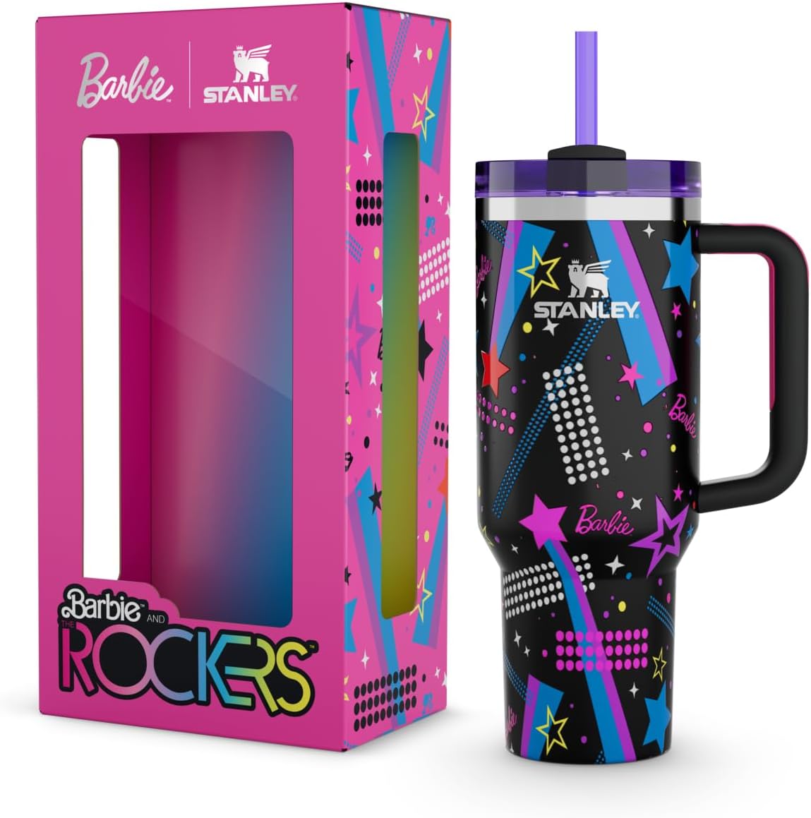 STANLEY X BARBIE™ ’80S ROCKERS QUENCHER 40 OZ EDICIÓN LIMITADA DE COLECCIÓN 1.18LITROS ACERO INOXIDABLE - 1