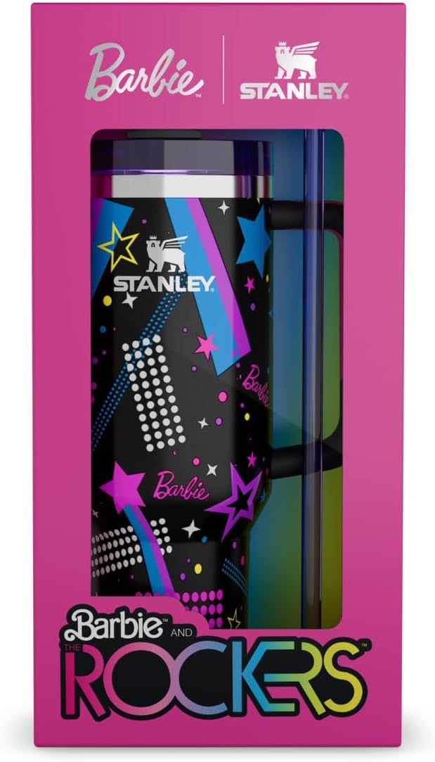 STANLEY X BARBIE™ ’80S ROCKERS QUENCHER 40 OZ EDICIÓN LIMITADA DE COLECCIÓN 1.18LITROS ACERO INOXIDABLE - 6