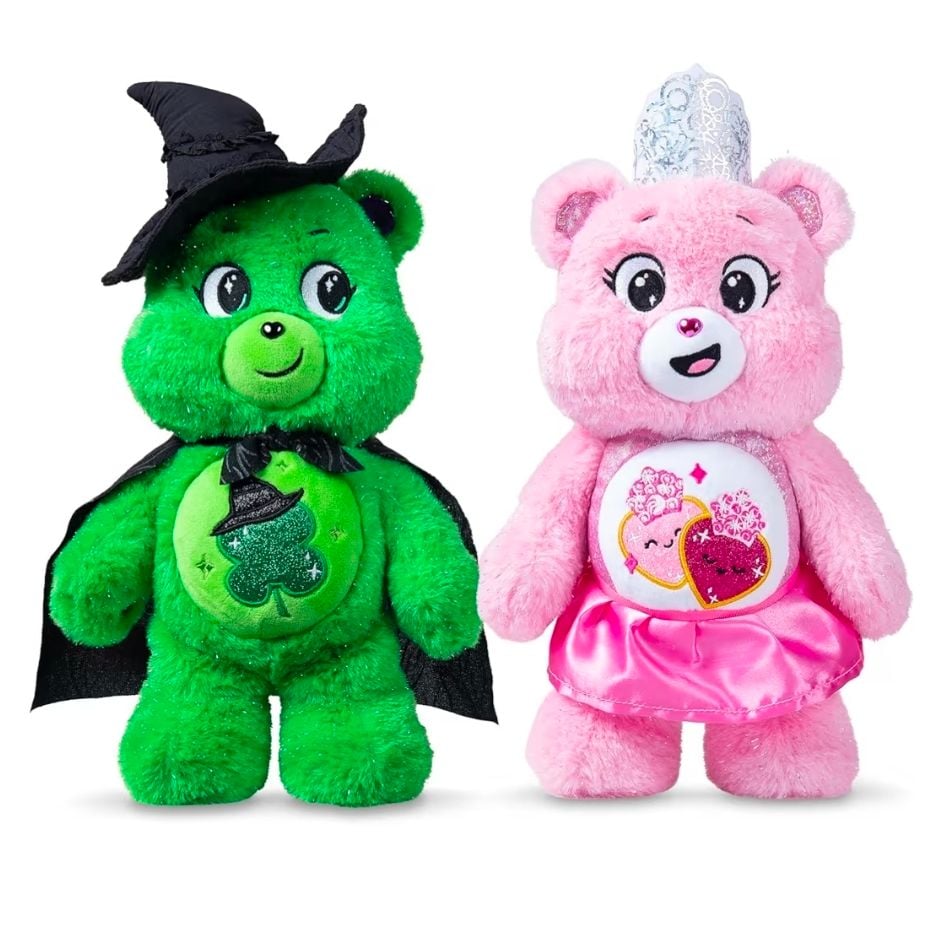 PELUCHE CARE BEARS X WICKED 35CM OSITOS CARIÑOSITOS CAJA DE 2 PELUCHES GLINDA Y ELPHABA - 5