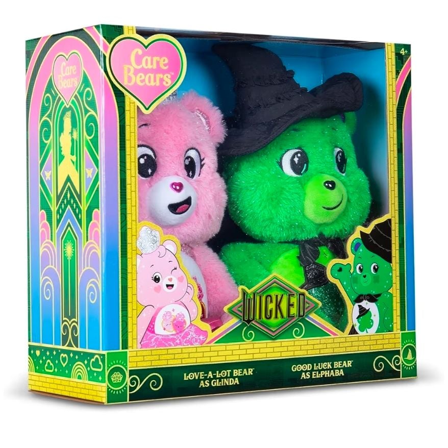 PELUCHE CARE BEARS X WICKED 35CM OSITOS CARIÑOSITOS CAJA DE 2 PELUCHES GLINDA Y ELPHABA - 6