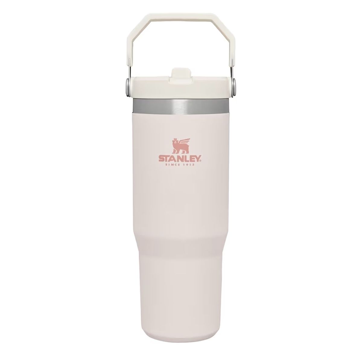 STANLEY ICEFLOW VASO DE ACERO INOXIDABLE CON AISLAMIENTO TÉRMICO, PAJILLA ABATIBLE, TAPA ANTIFUGAS FRÍO X 12 H, CON HIELO X 2 DIA - 1
