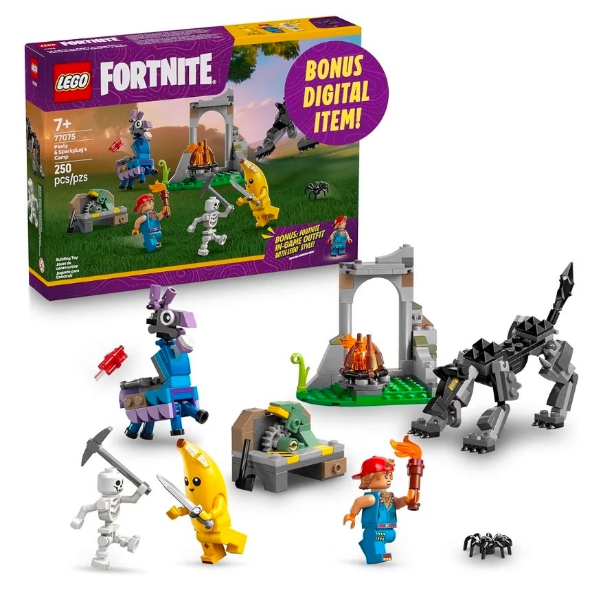 LEGO FORTNITE PEELY Y SPARKPLUG’S CAMP 77075 - 1