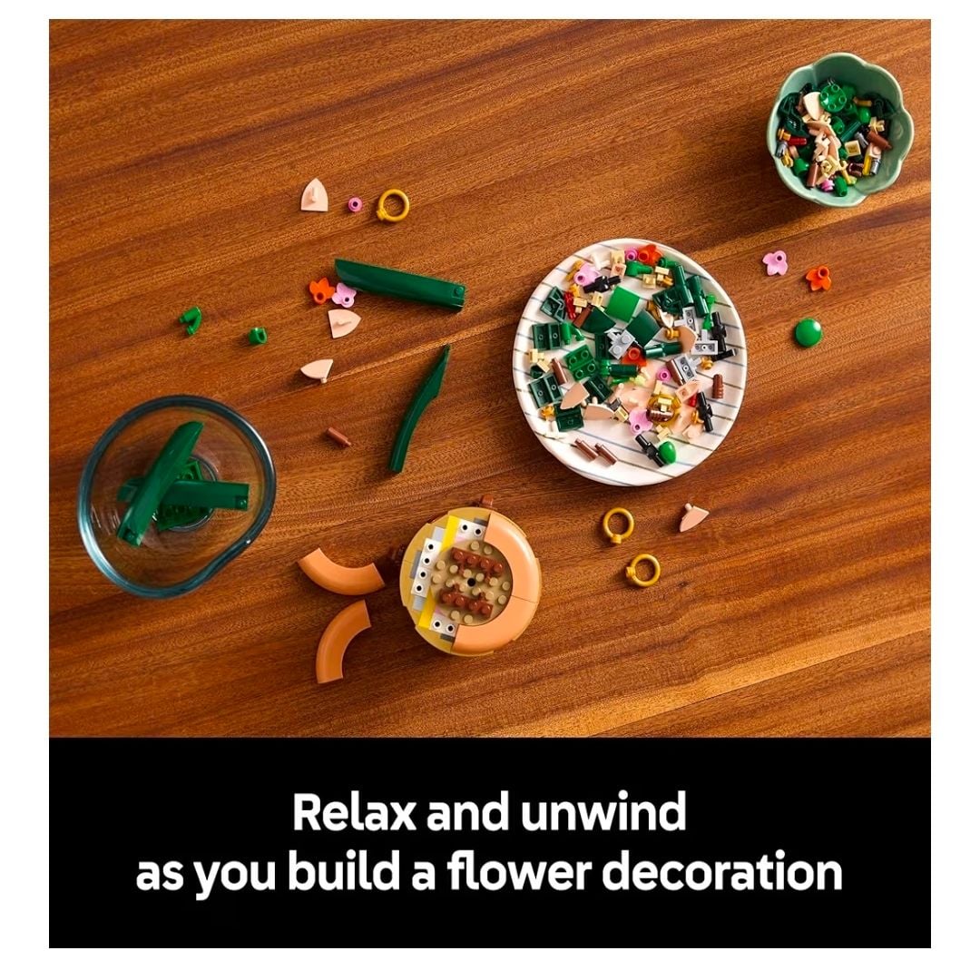 LEGO BOTANICALS MINI ORCHID 10343 MINI ORQUIDEAS PLANTAS FLOR ARTIFICIAL DECORACION PARA ADULTOS REGALO - 4
