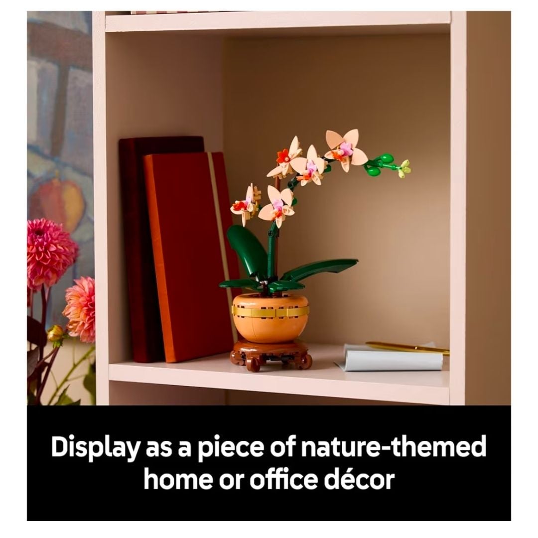 LEGO BOTANICALS MINI ORCHID 10343 MINI ORQUIDEAS PLANTAS FLOR ARTIFICIAL DECORACION PARA ADULTOS REGALO - 6