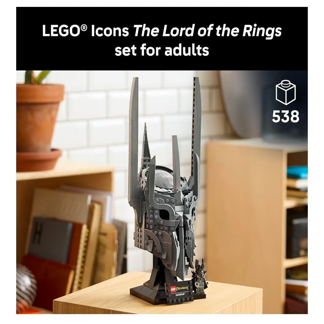 LEGO ICONS THE LORD OF THE RINGS: SAURON'S HELMET 11373 DE 538 PIEZAS - 2