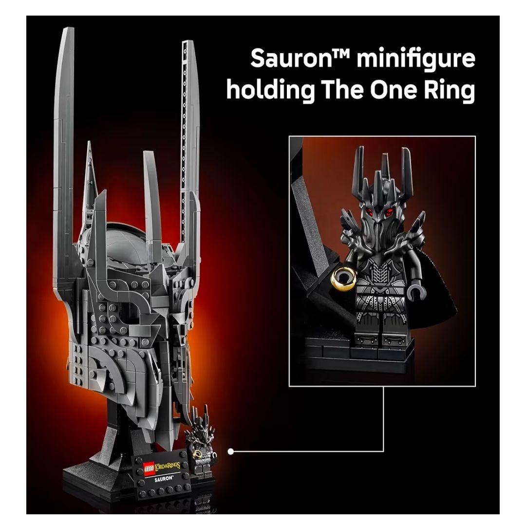 LEGO ICONS THE LORD OF THE RINGS: SAURON'S HELMET 11373 DE 538 PIEZAS - 5