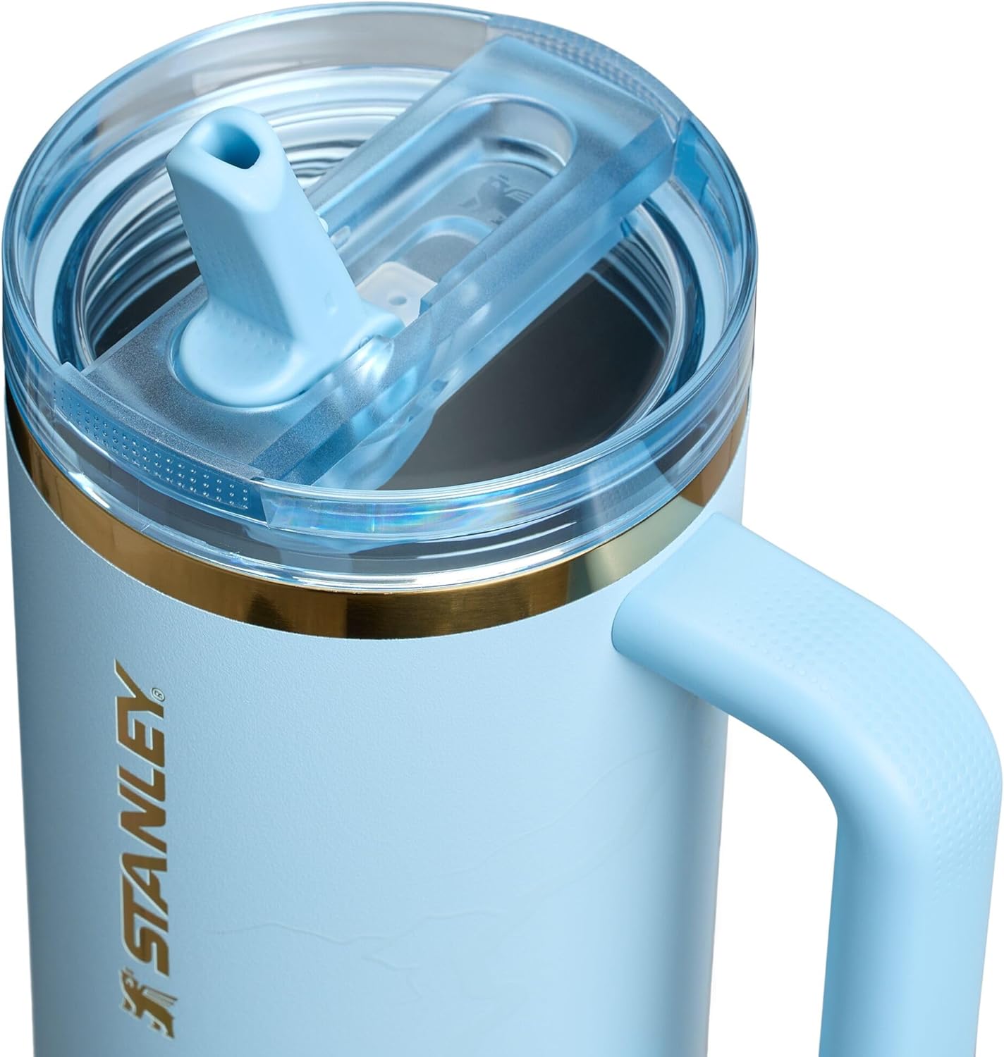 STANLEY X MESSI QUENCHER PROTOUR - VASO DE PAJA CON TAPA A PRUEBA DE FUGAS, 40 ONZAS, POPOTE Y ASA INTEGRADOS, SOPORTE PARA VASOS - 4