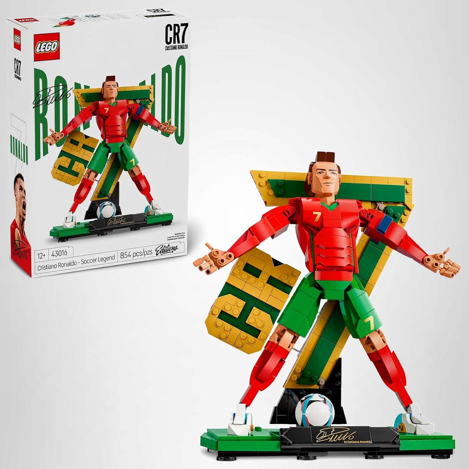 LEGO EDITIONS CRISTIANO RONALDO SOCCER LEGEND 43016 DE 854 PIEZAS LEYENDA DEL FUTBOL - 1
