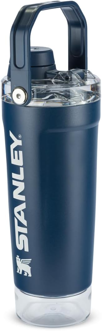 BOTELLA SHAKER STANLEY VITALIZE 20 OZ PARA PROTEINA COLOR AZUL - 3