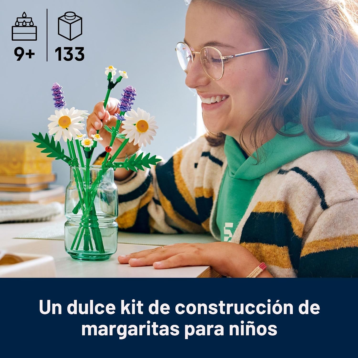 LEGO BOTANICALS 11508 MARGARITAS DAISIES DE 133 PIEZAS PLANTAS FLORES - 2