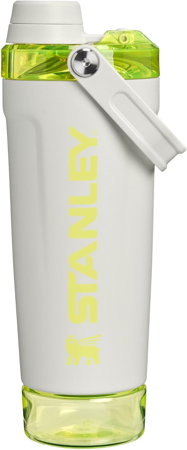 BOTELLA SHAKER STANLEY VITALIZE 20 OZ PARA PROTEINA COLOR BLANCO - 1