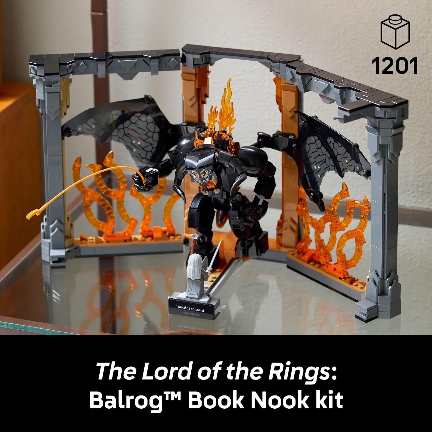 LEGO ICONS THE LORD OF THE RINGS: BALROG BOOK NOOK KIT 1201 PIEZAS - 2
