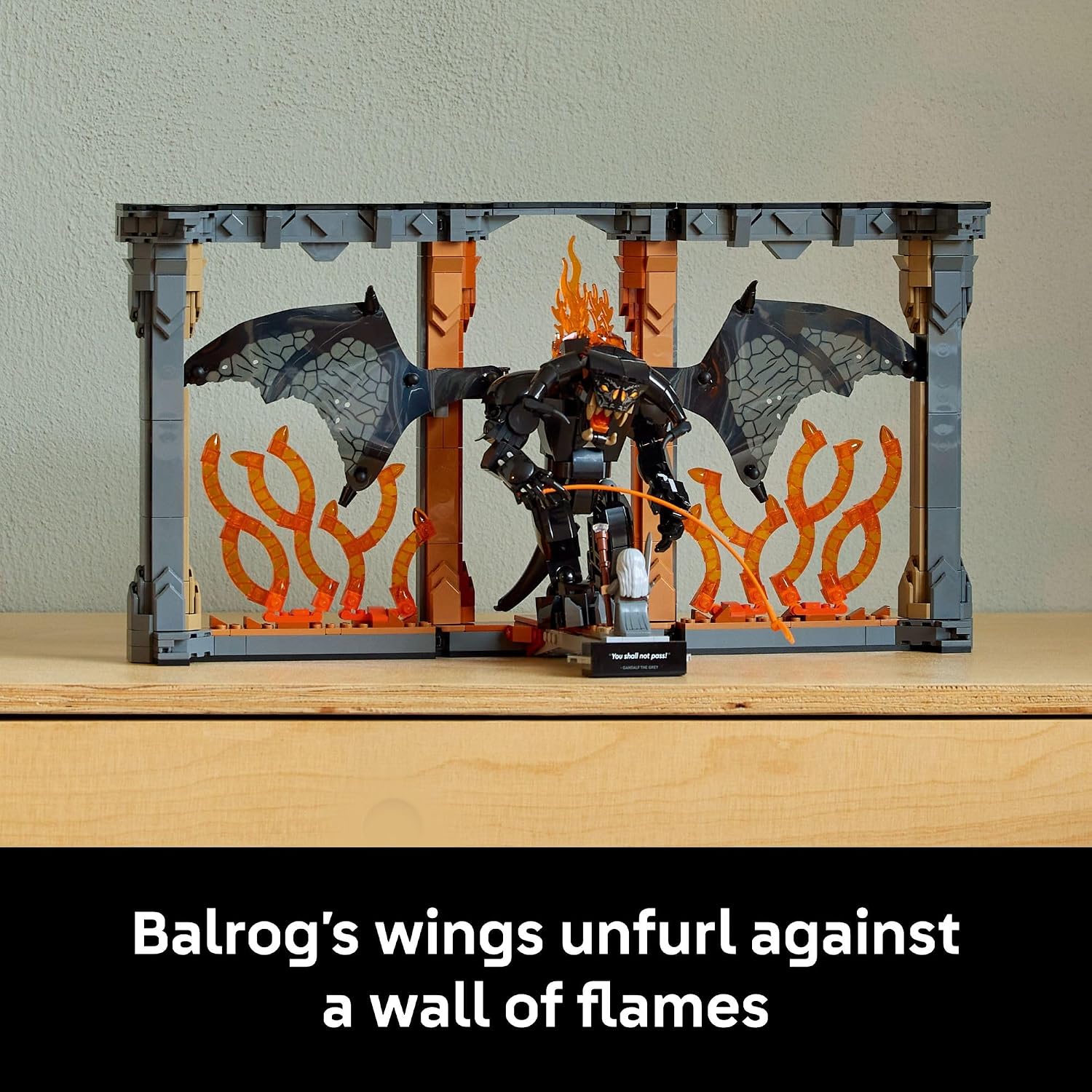 LEGO ICONS THE LORD OF THE RINGS: BALROG BOOK NOOK KIT 1201 PIEZAS - 6