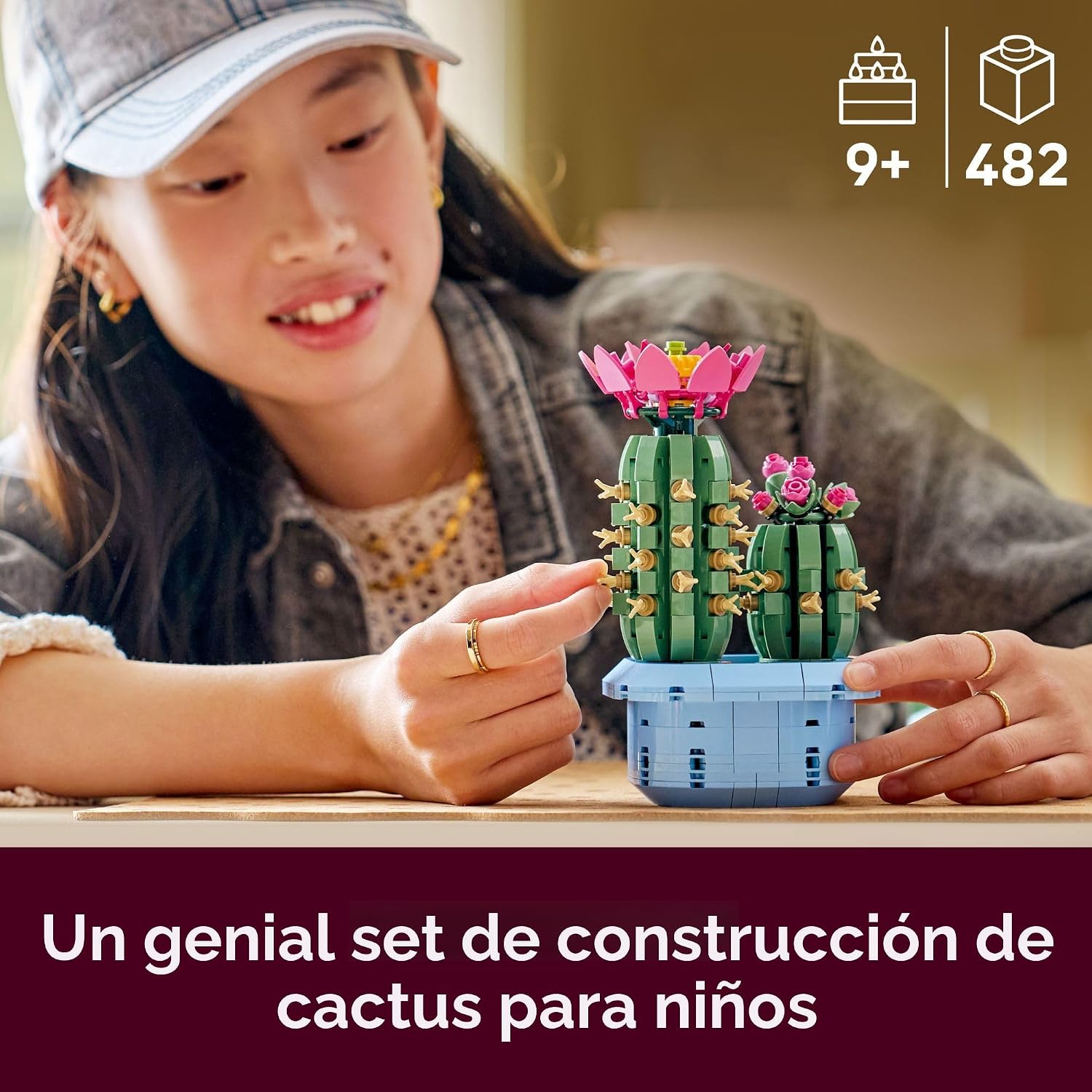 LEGO BOTANICALS FLOWERING CACTUS 11509 CACTUS CON FLORES DE 482 PIEZAS - 3