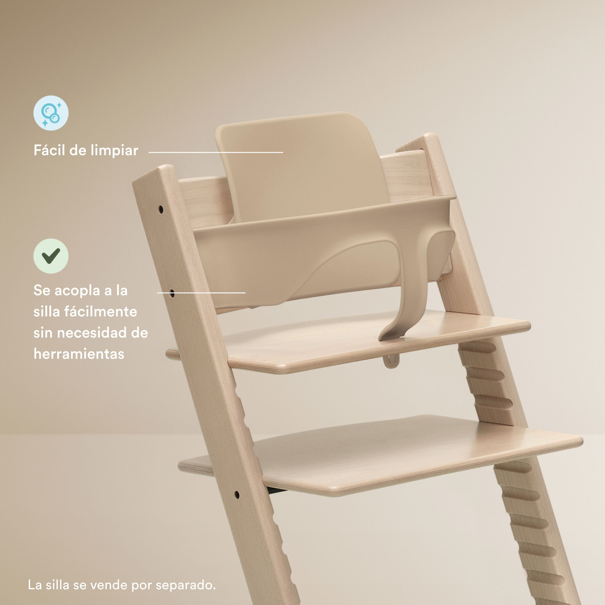 ACCESORIO STOKKE BLANCO BABYSET² SILLA TRIPP TRAPP - 2