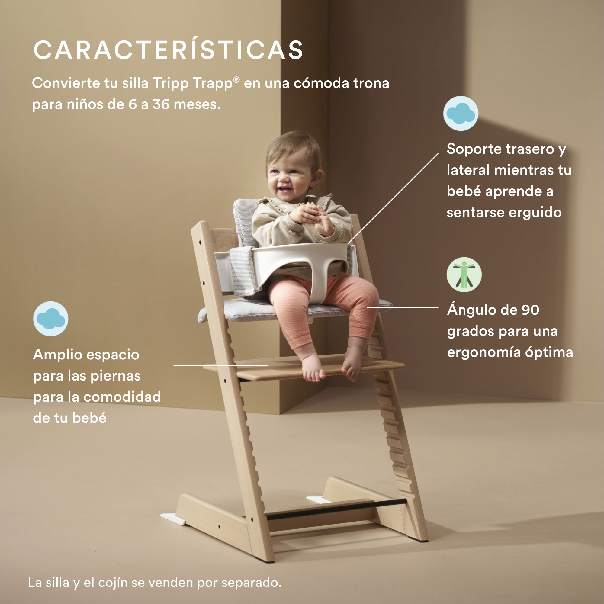 ACCESORIO STOKKE BLANCO BABYSET² SILLA TRIPP TRAPP - 3