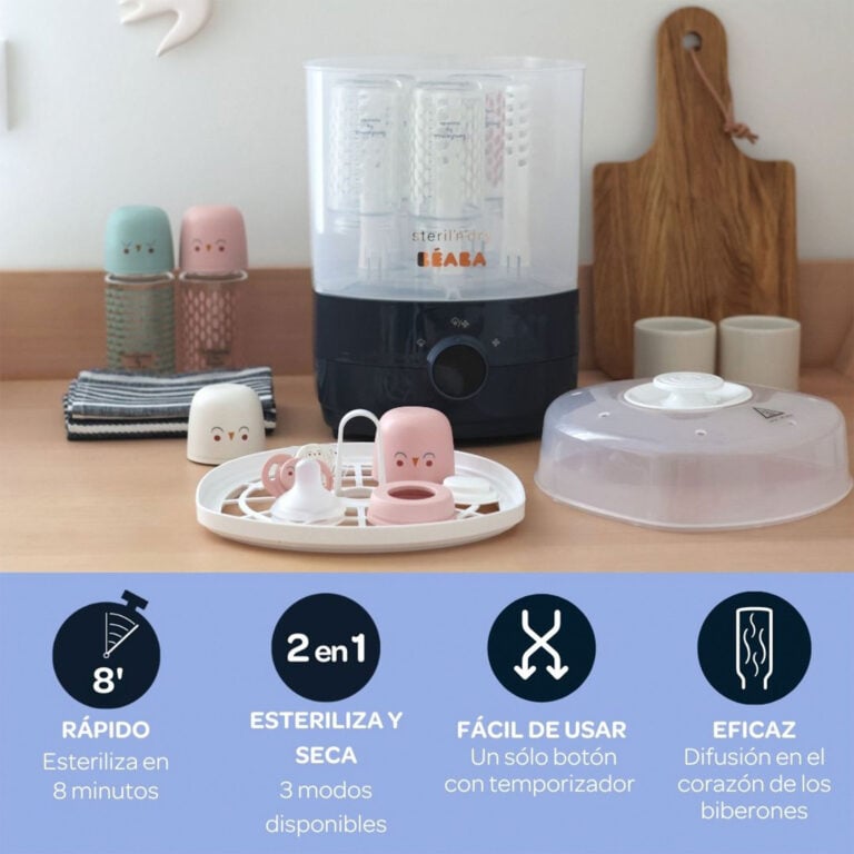 ESTERILIZADOR BÉABA SECADOR 2 EN 1 STERIL N DRY NIGHT BLUE - 2