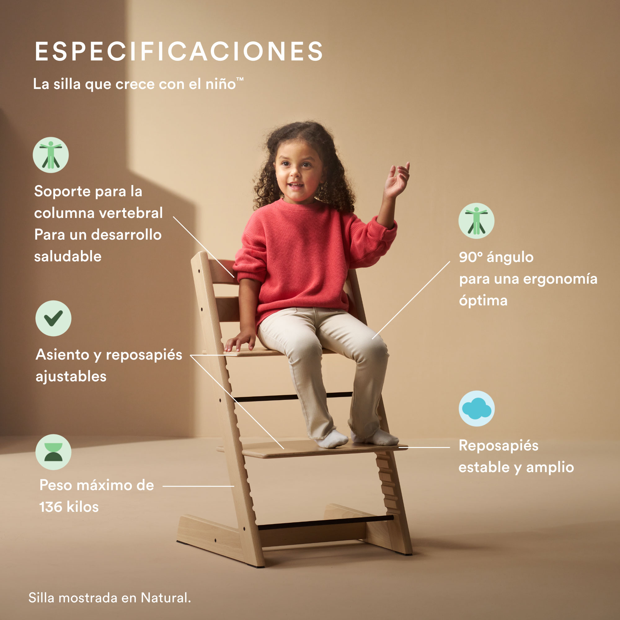 PACK SILLA MODELO TRIPP TRAPP + BABYSET + BANDEJA STOKKE - 3