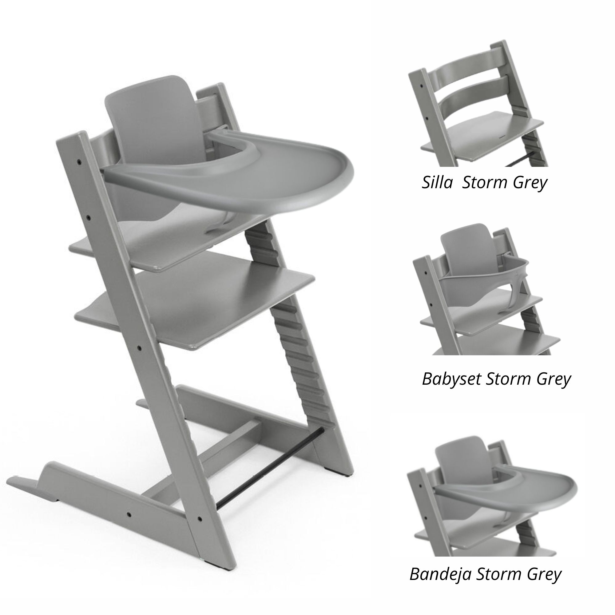 PACK SILLA MODELO TRIPP TRAPP + BABYSET + BANDEJA STOKKE - 1