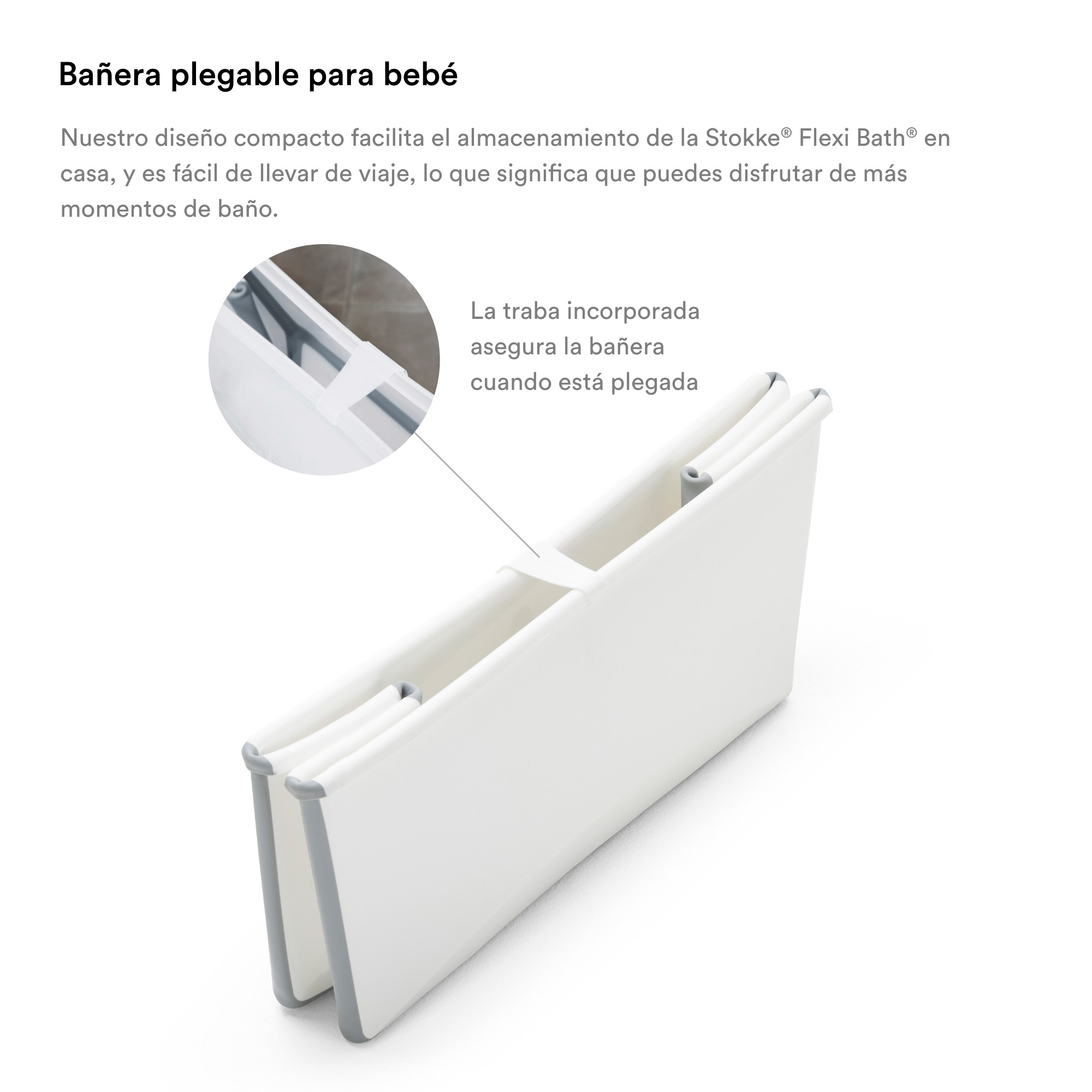 PACK BAÑERA FLEXIBATH V2 + SOPORTE DE PIE STOKKE + SOPORTE DE RECIÉN NACIDO - 2