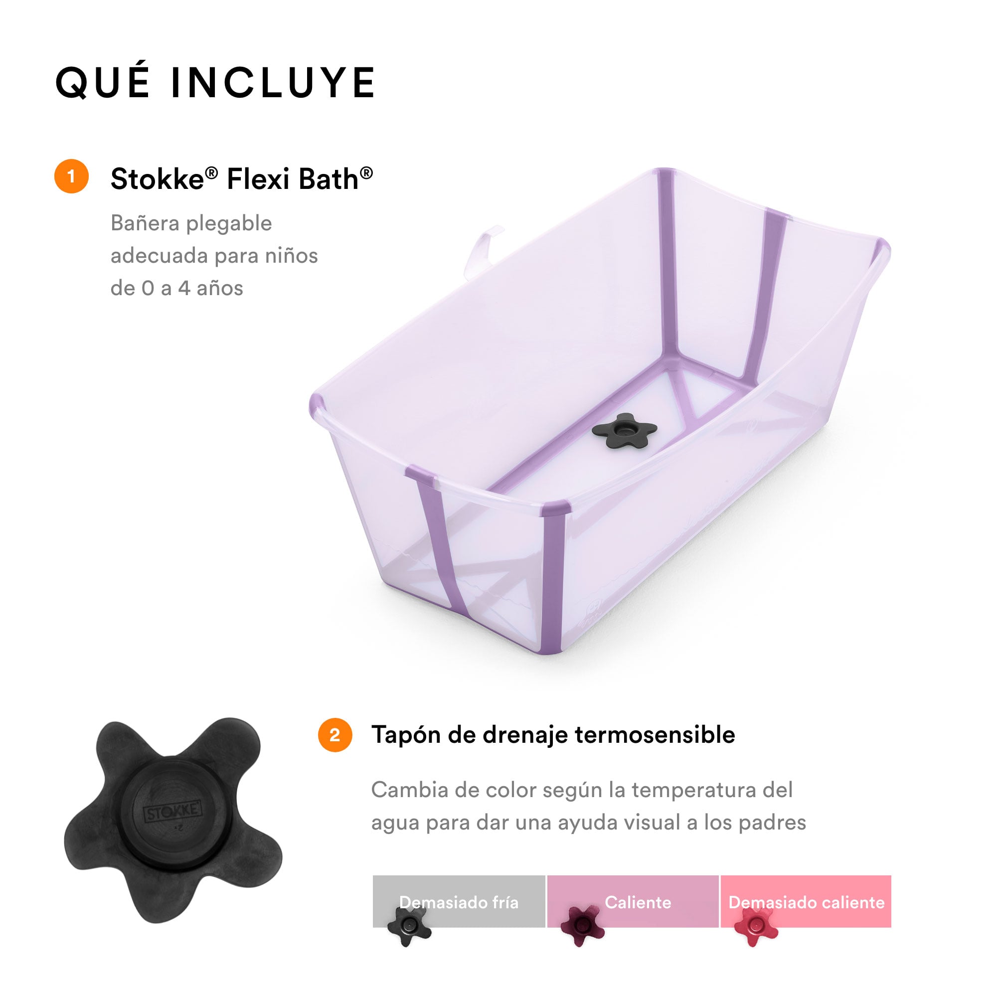 PACK BAÑERA FLEXIBATH V2 + SOPORTE DE PIE STOKKE + SOPORTE DE RECIÉN NACIDO - 2