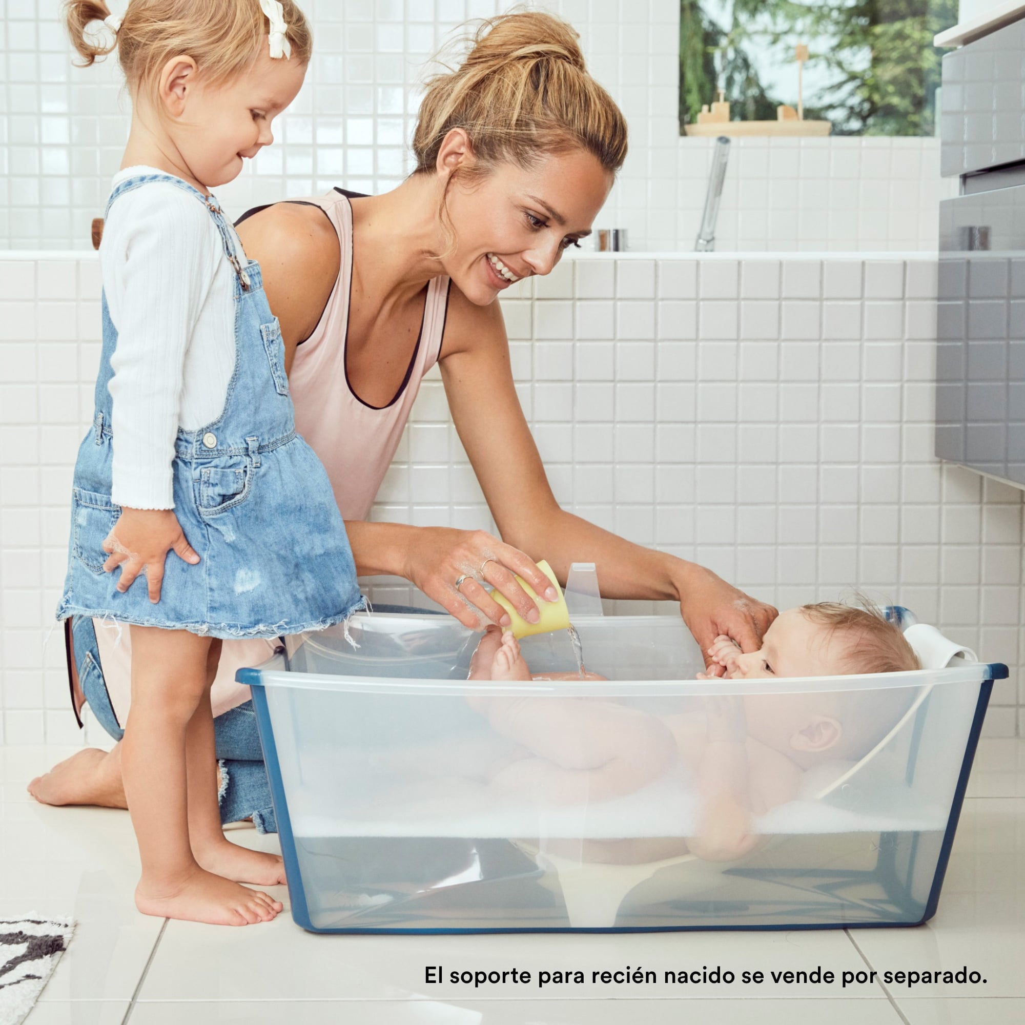 PACK BAÑERA FLEXIBATH V2 + SOPORTE DE PIE STOKKE + SOPORTE DE RECIÉN NACIDO - 4