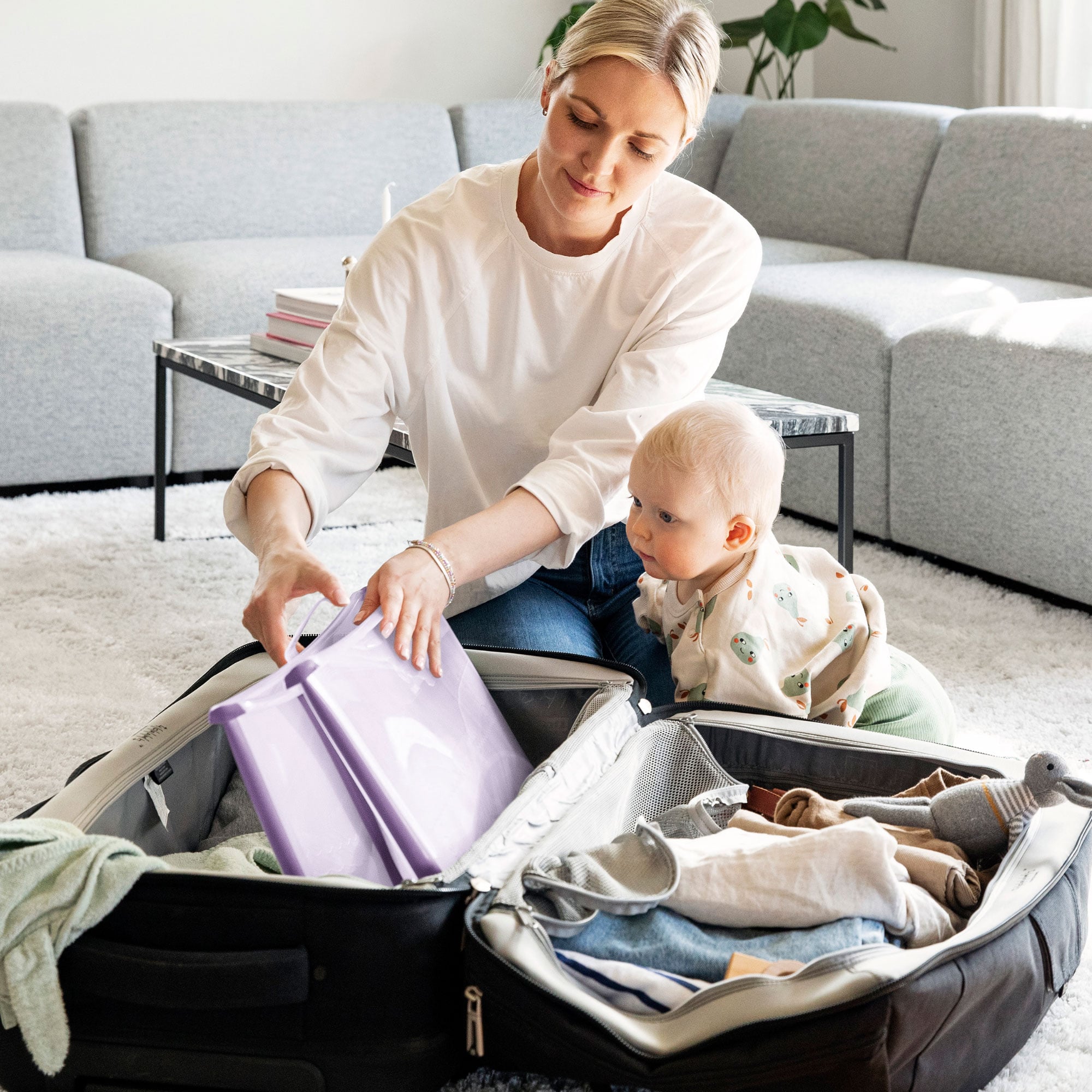 PACK BAÑERA FLEXIBATH V2 + SOPORTE DE PIE STOKKE + SOPORTE DE RECIÉN NACIDO - 5