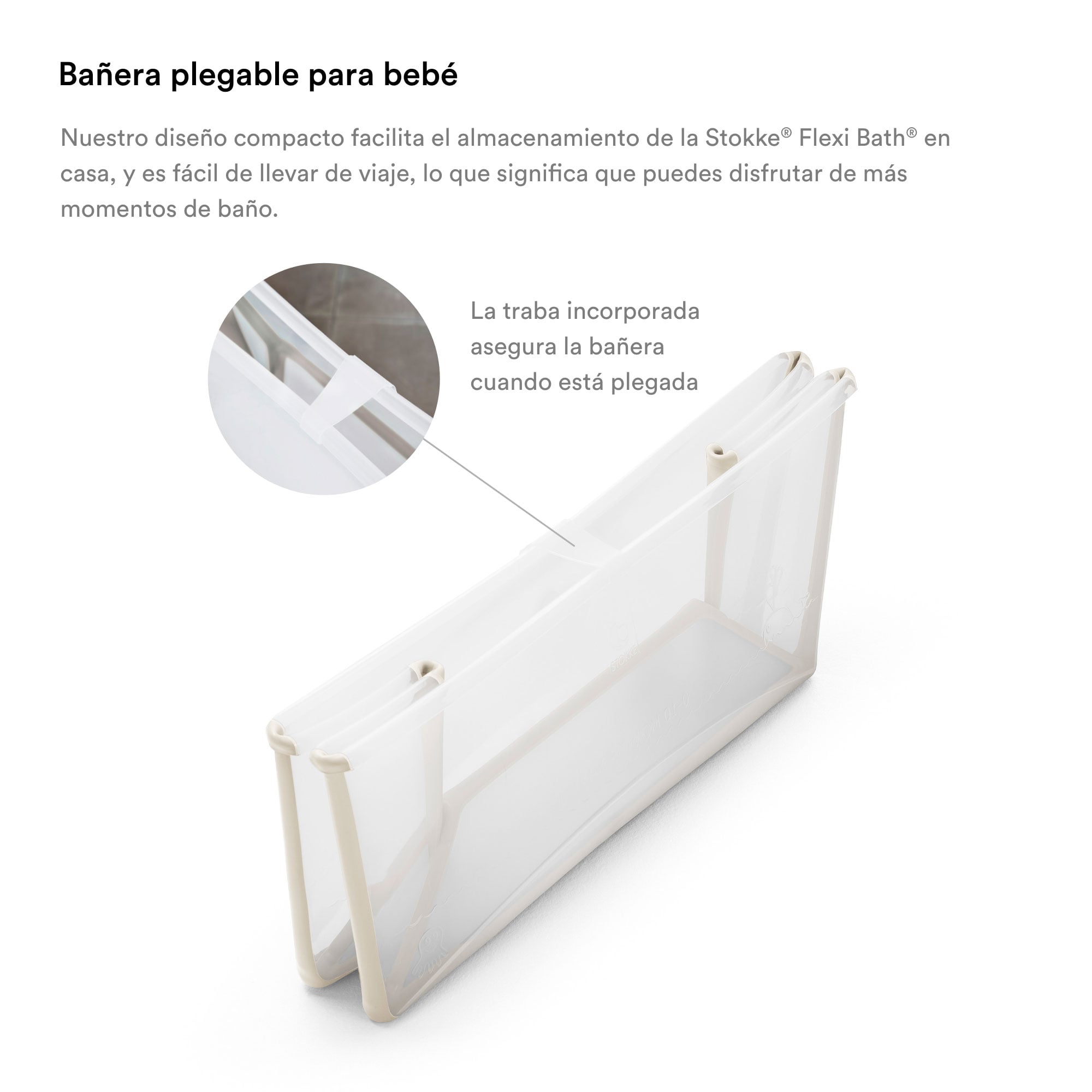 PACK BAÑERA FLEXIBATH V2 + SOPORTE DE PIE STOKKE + SOPORTE DE RECIÉN NACIDO - 3