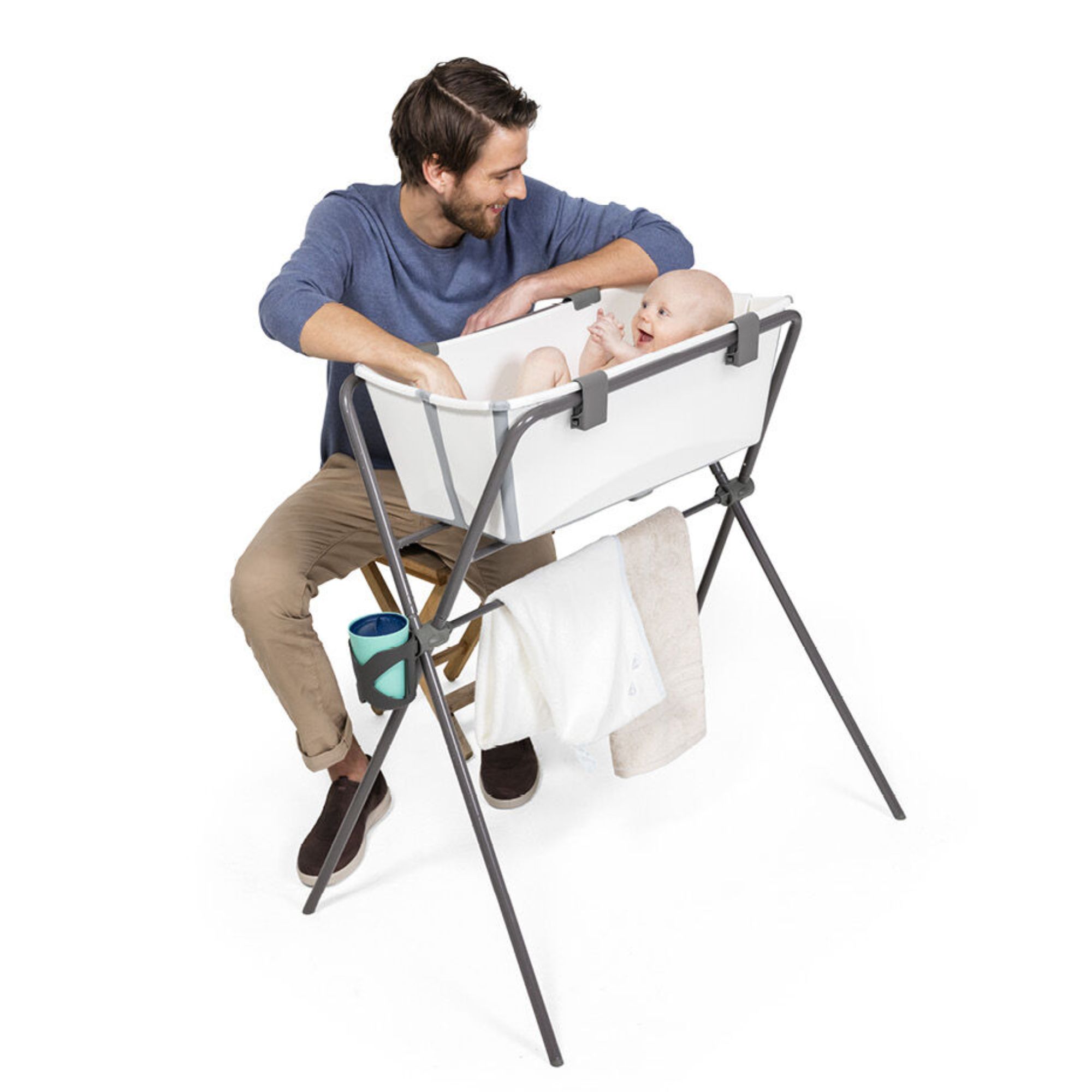 PACK BAÑERA FLEXIBATH + SOPORTE DE PIE + NEWBORN SUPPORT STOKKE - 2