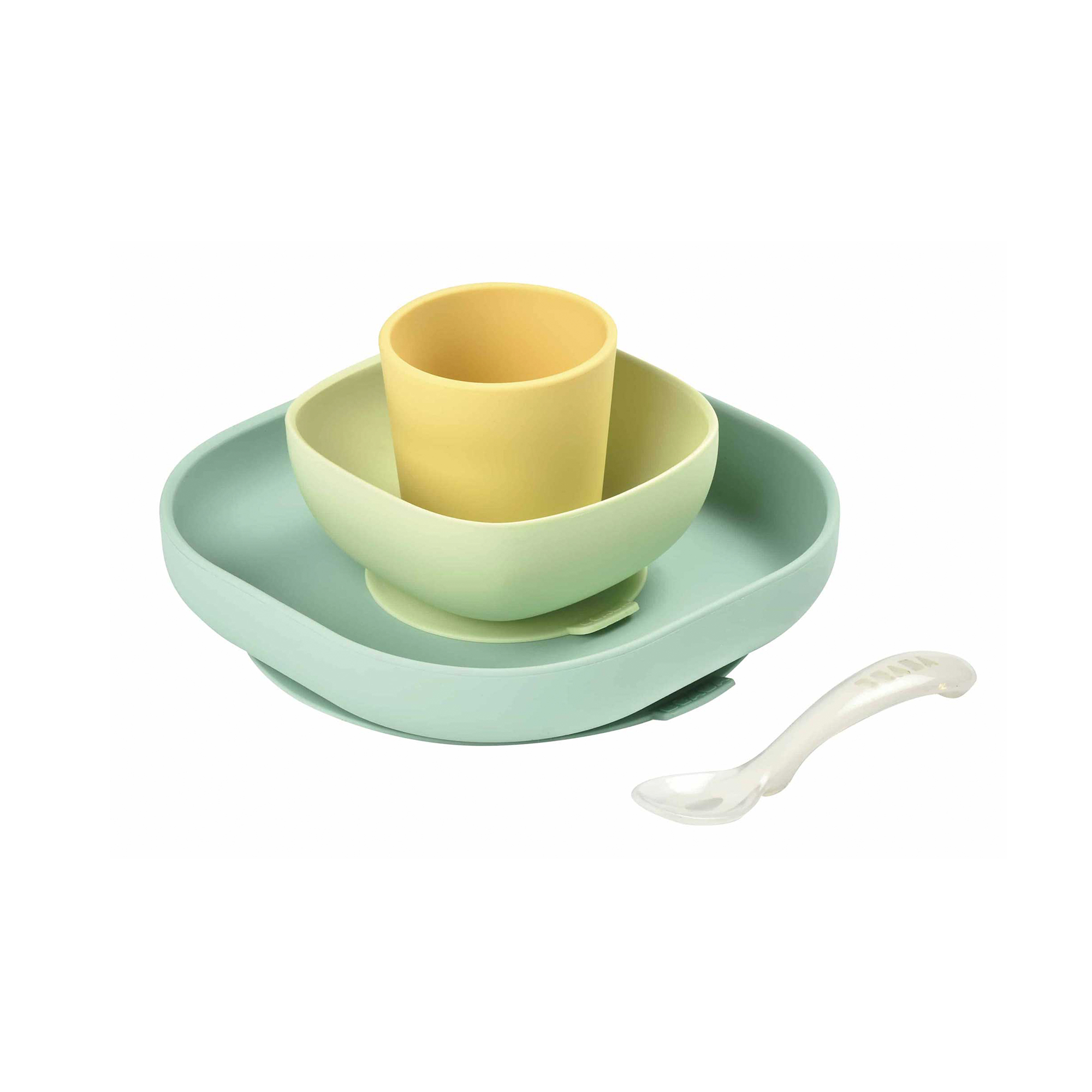 SET DE VAJILLA 4 PIEZAS DE SILICONA – BEABA - 1