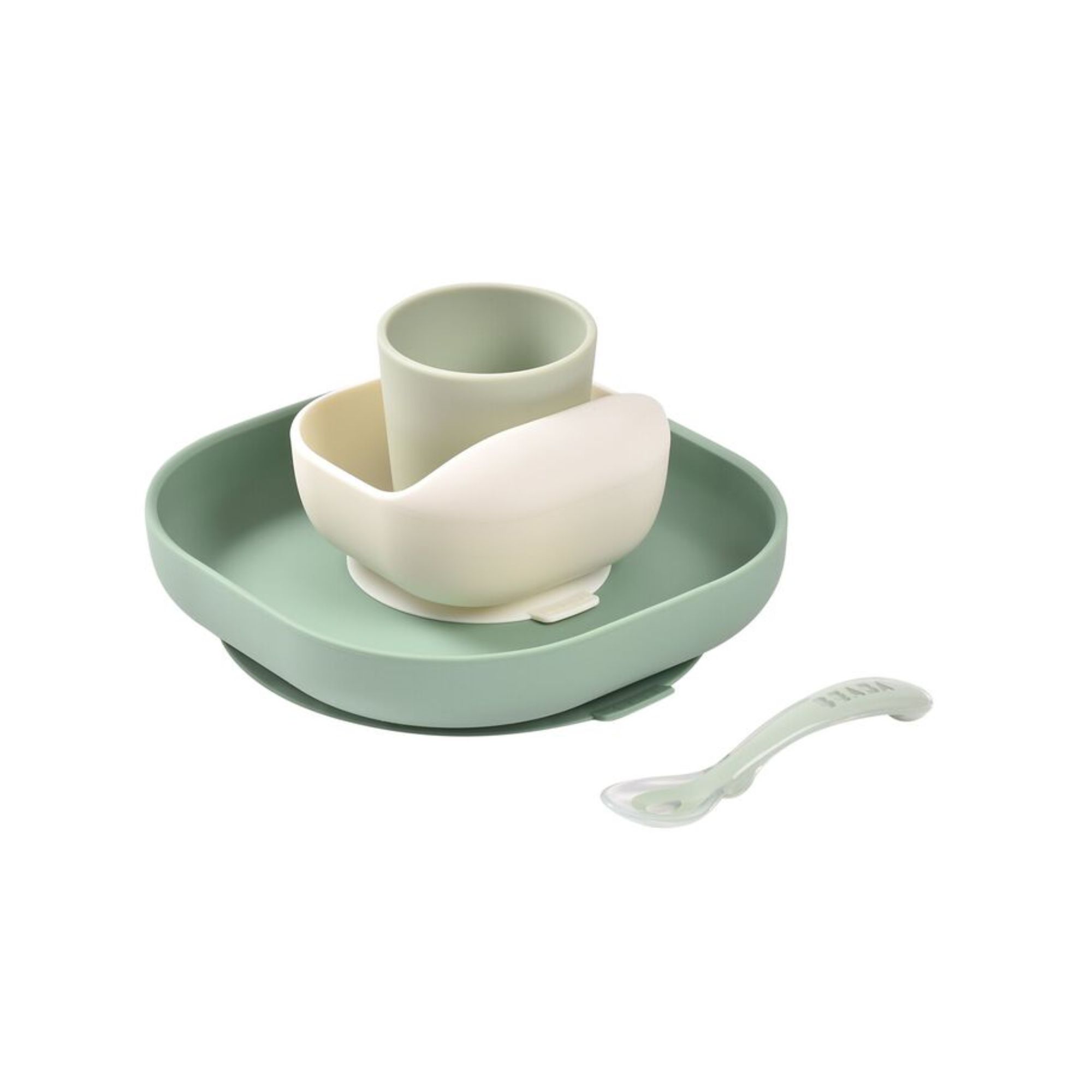 SET DE VAJILLA DE SILICONA DE 4 PIEZAS – BEABA - 1
