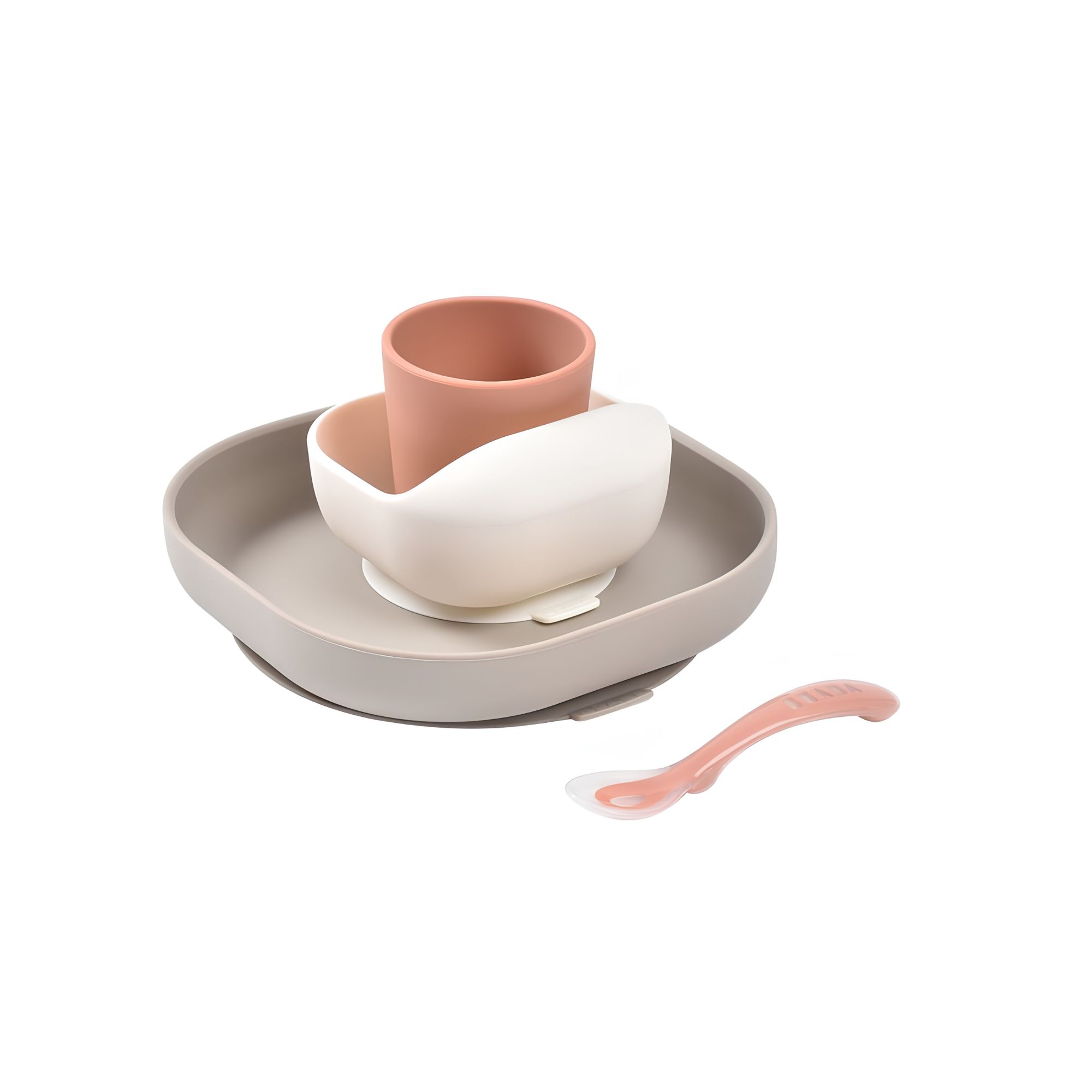SET DE VAJILLA DE SILICONA DE 4 PIEZAS – BEABA - 1